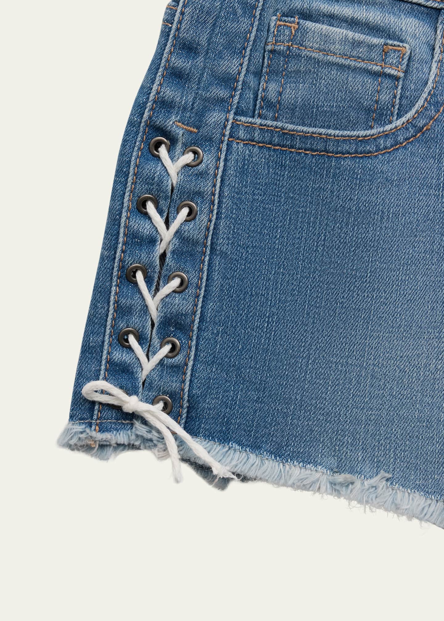KatieJ NYC Girl's Berlin Tween Denim Shorts, Size S-XL Image 3 of 3