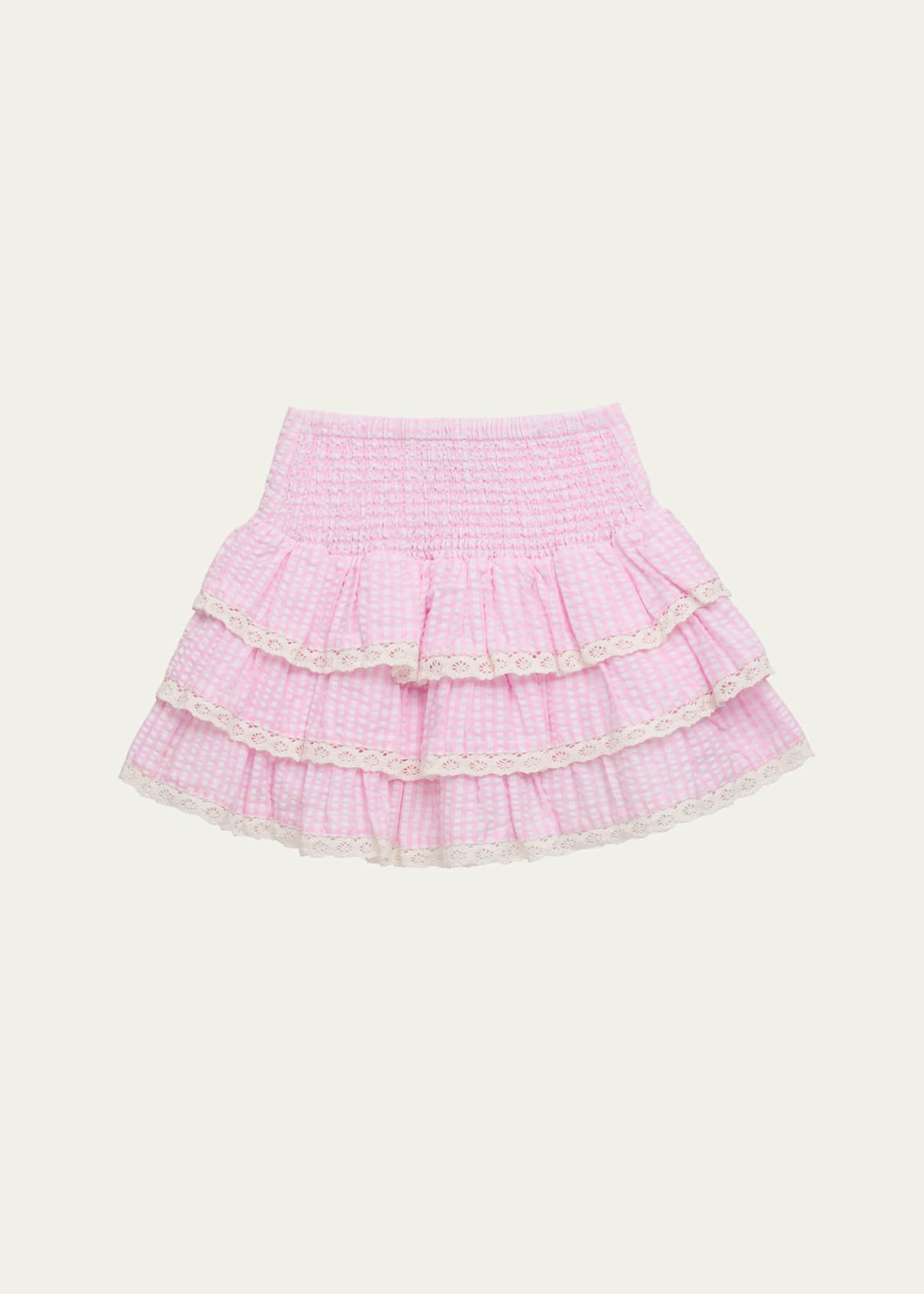 KatieJ NYC Girl's Melody Lace Ruffle Skirt, Size S-XL Image 2 of 3