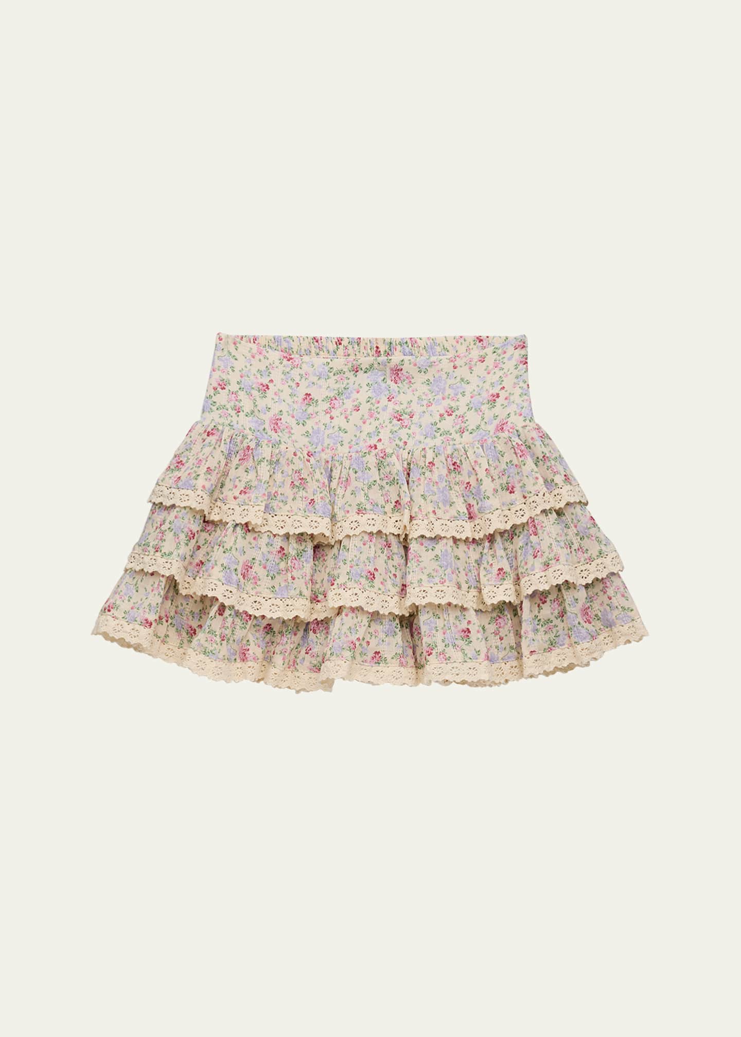 Katie J NYC Girls Anastasia Fresco Floral Anastasia Skirt