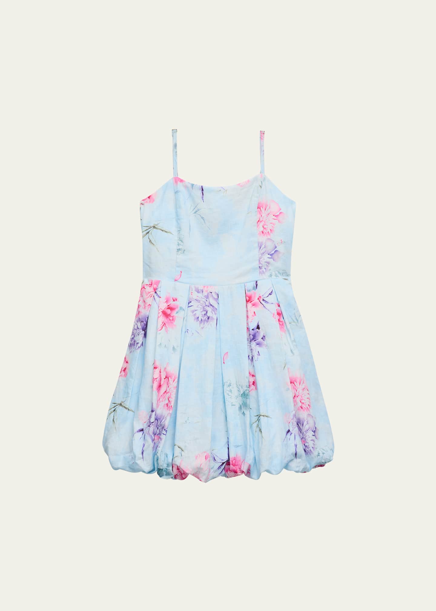 KatieJ NYC Girl's Quinn Floral-Print Tween Dress, Size S-XL Image 1 of 3