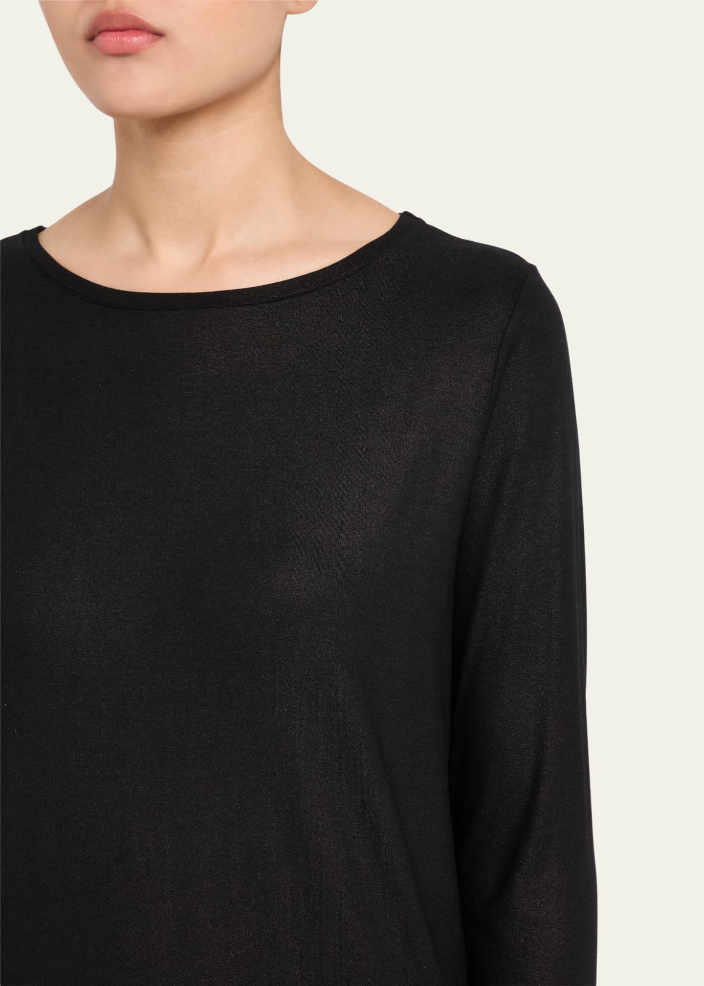 Majestic Filatures Soft Touch 3/4-Sleeve Metallic Jersey T-Shirt Image 5 of 5