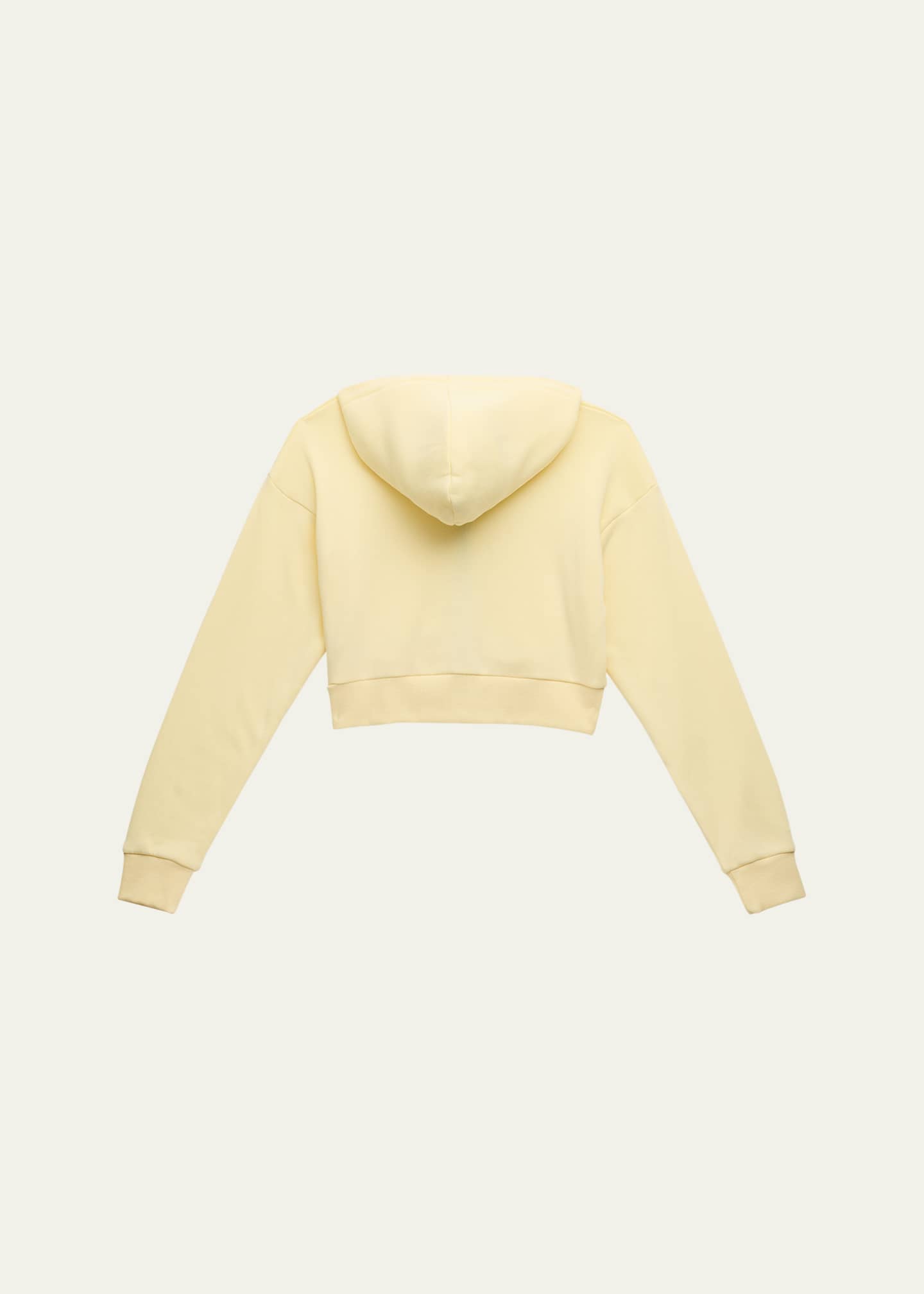 KatieJ NYC Girl's Tween Dylan Cropped Zip-Front Hoodie, Size S-XL Image 2 of 3