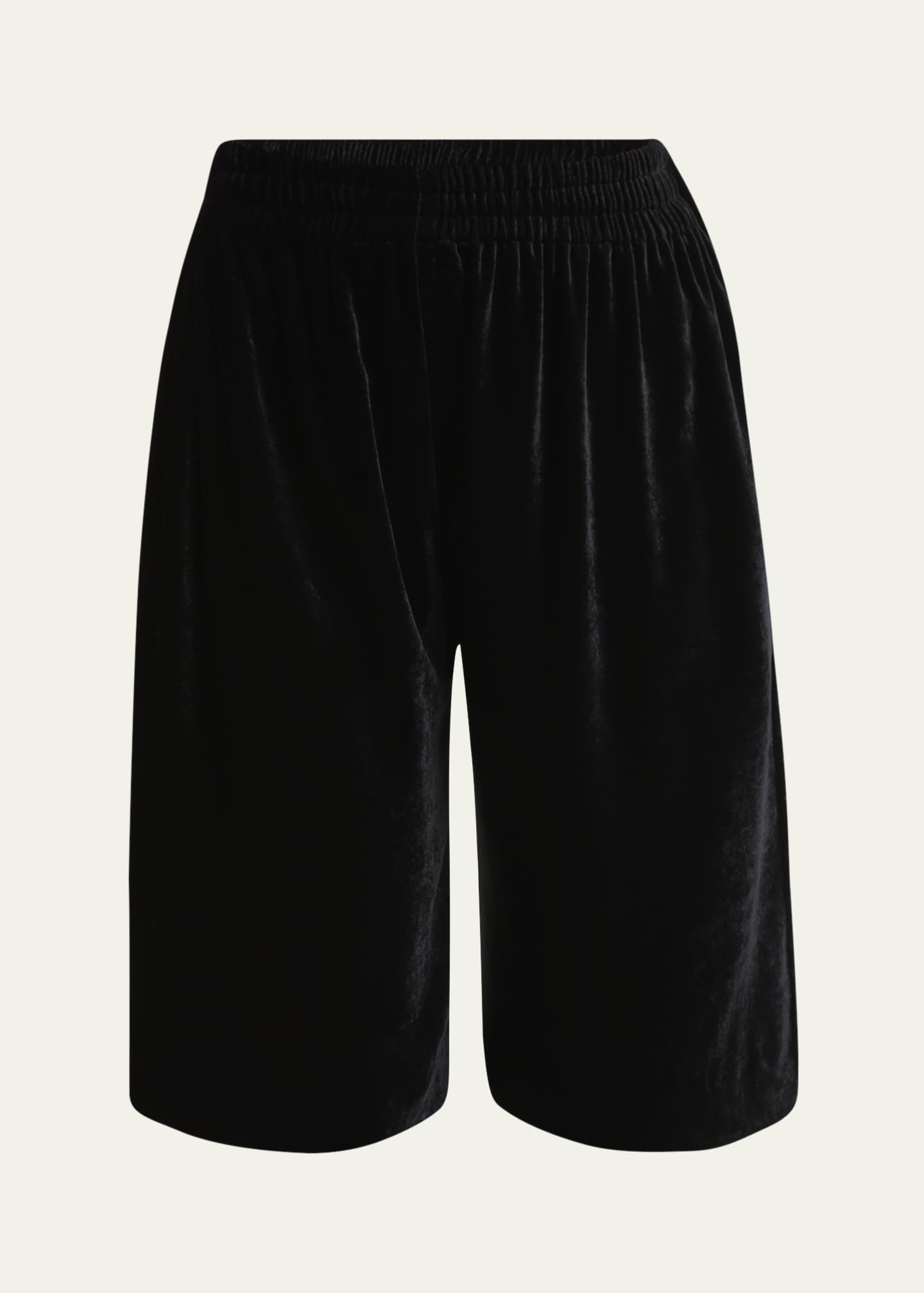 Chloe Long Velvet Shorts Image 1 of 5