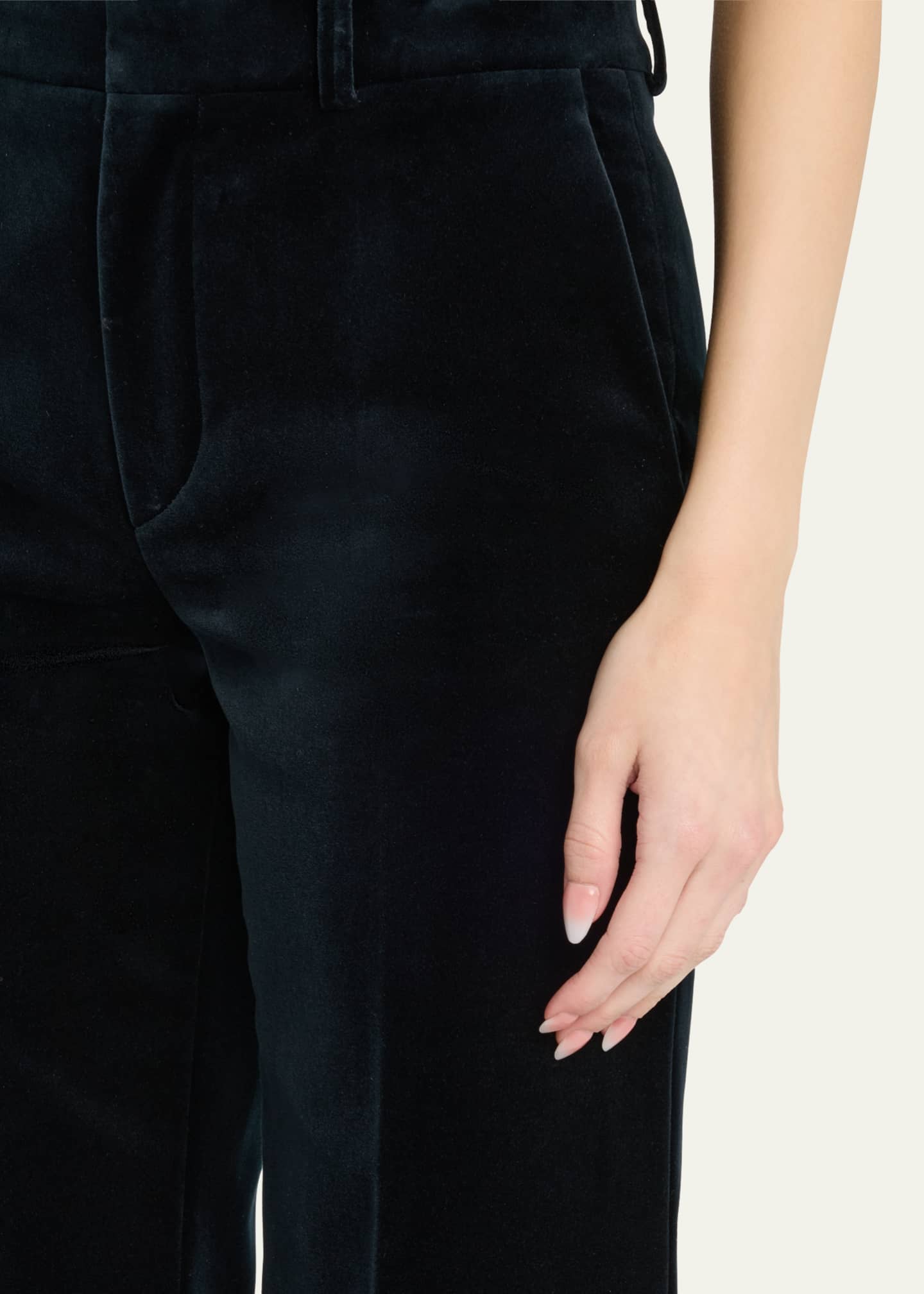 Chloe Velvet Wide Leg Trousers Image 5 of 5
