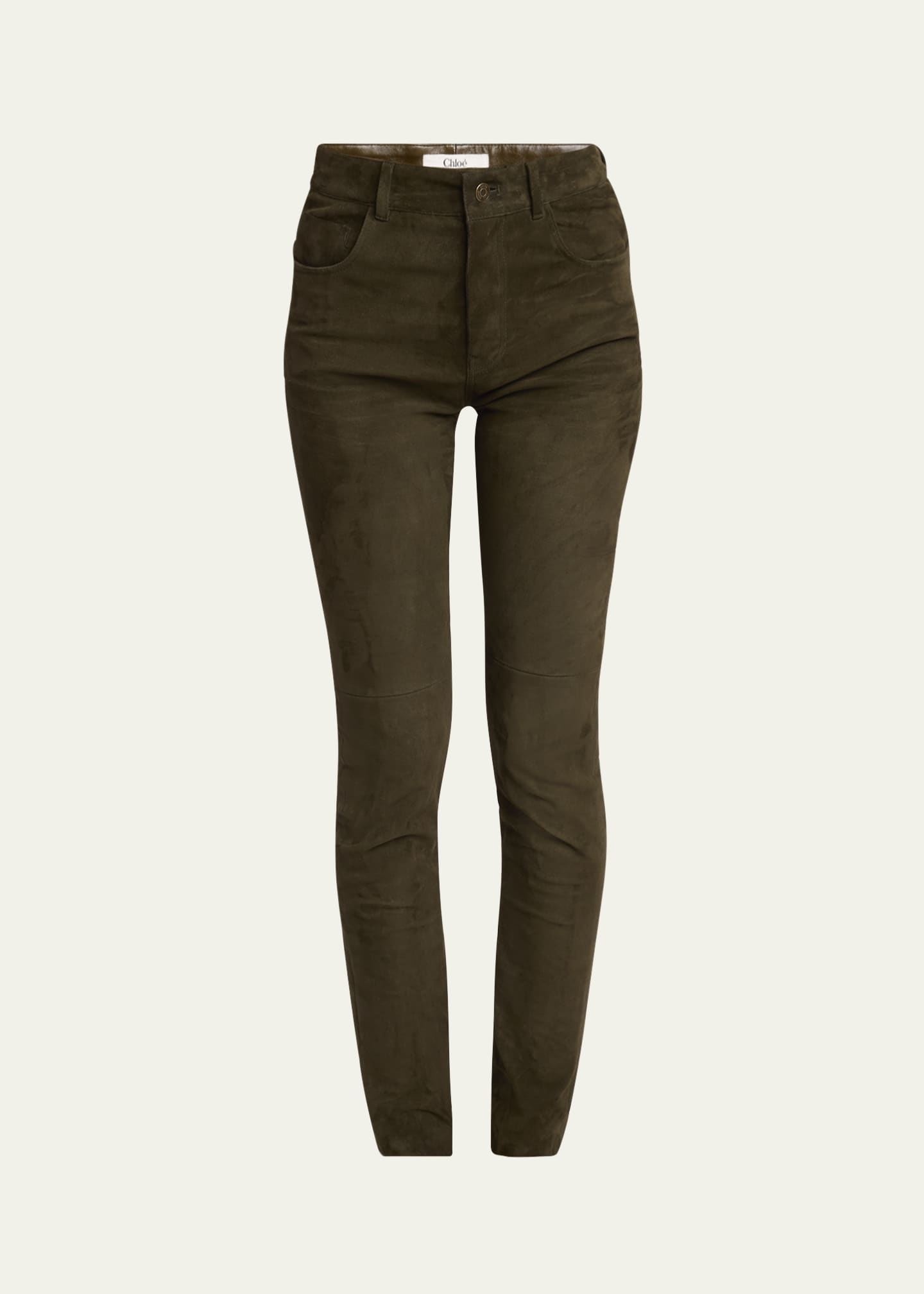 Chloe Suede 5-Pocket Leggings Image 1 of 5