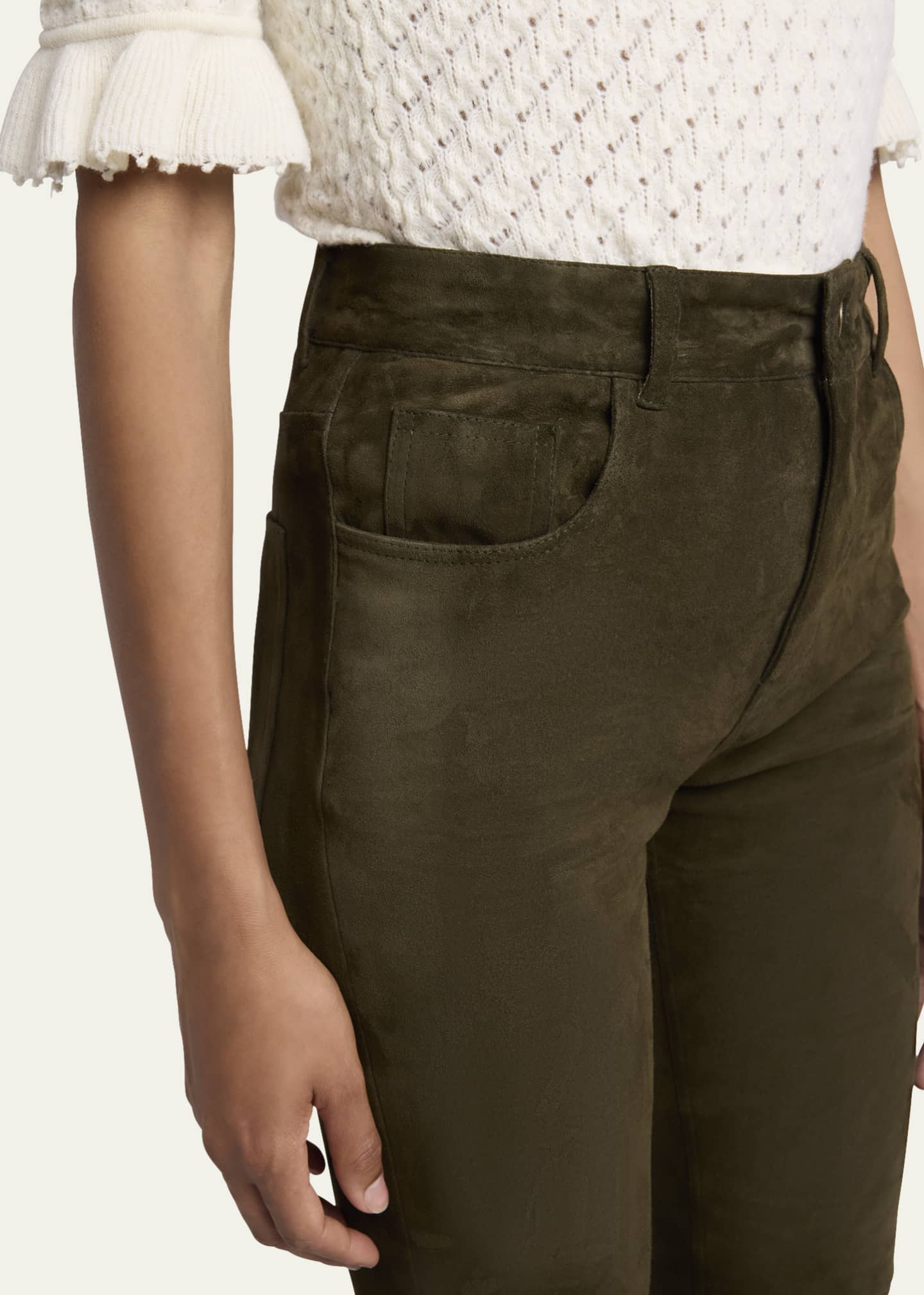 Chloe Suede 5-Pocket Leggings Image 5 of 5