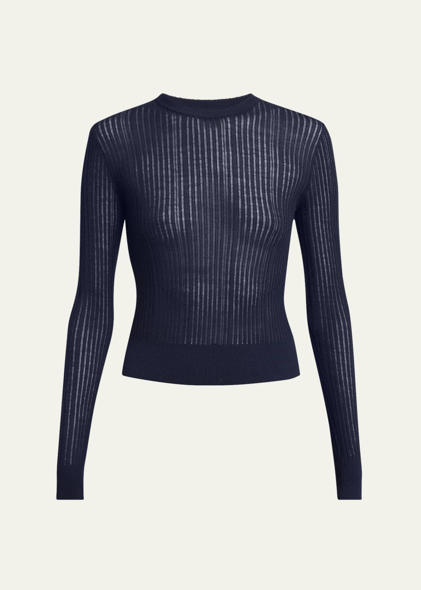 Chloe Multistitch Wool Knit Top Image 1 of 5
