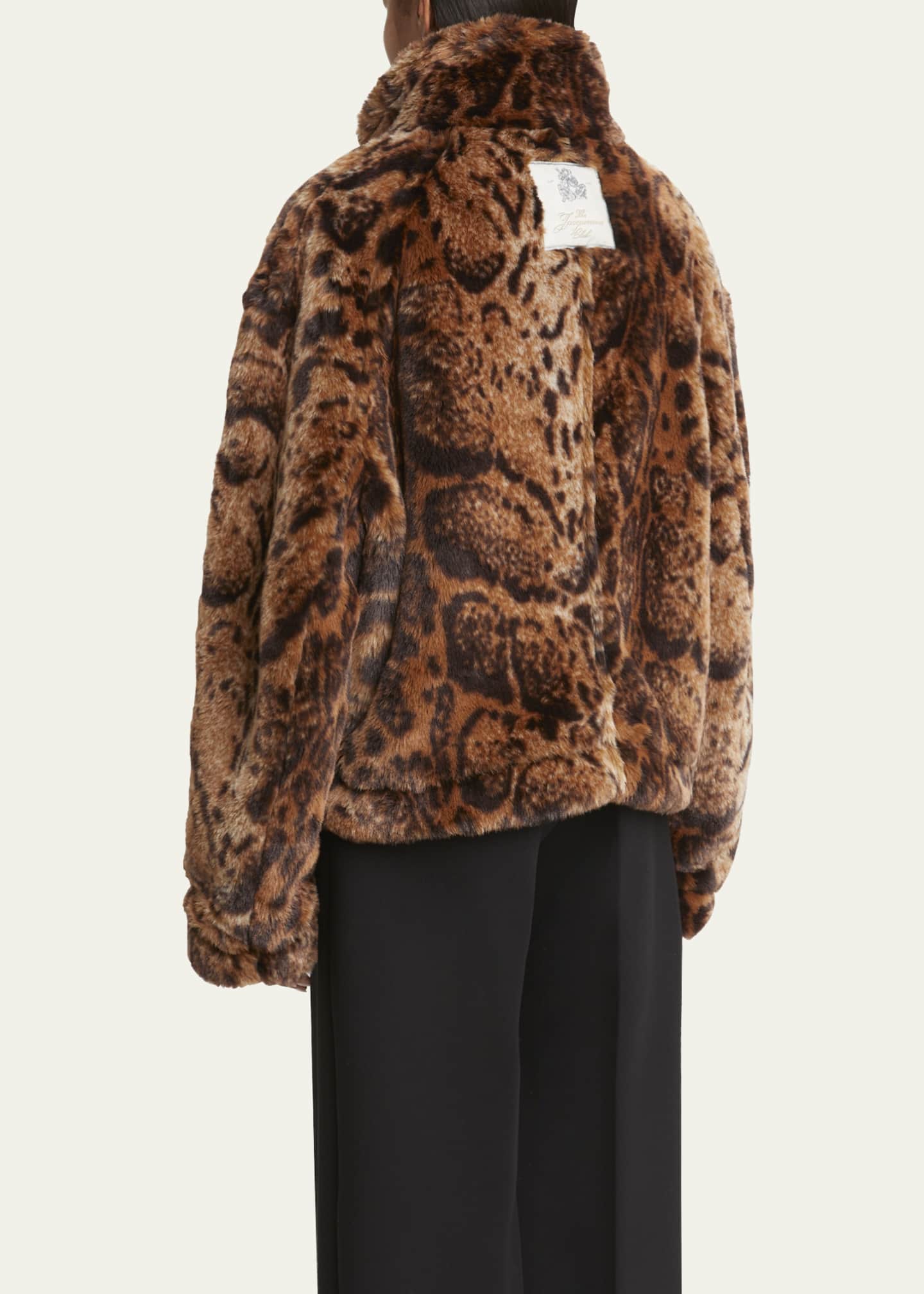 【Jacquemus】 Fernandoleopard-プリント fauxファージャケット Jacquemus Fernando Printed Faux Fur Jacket - Bergdorf Goodman