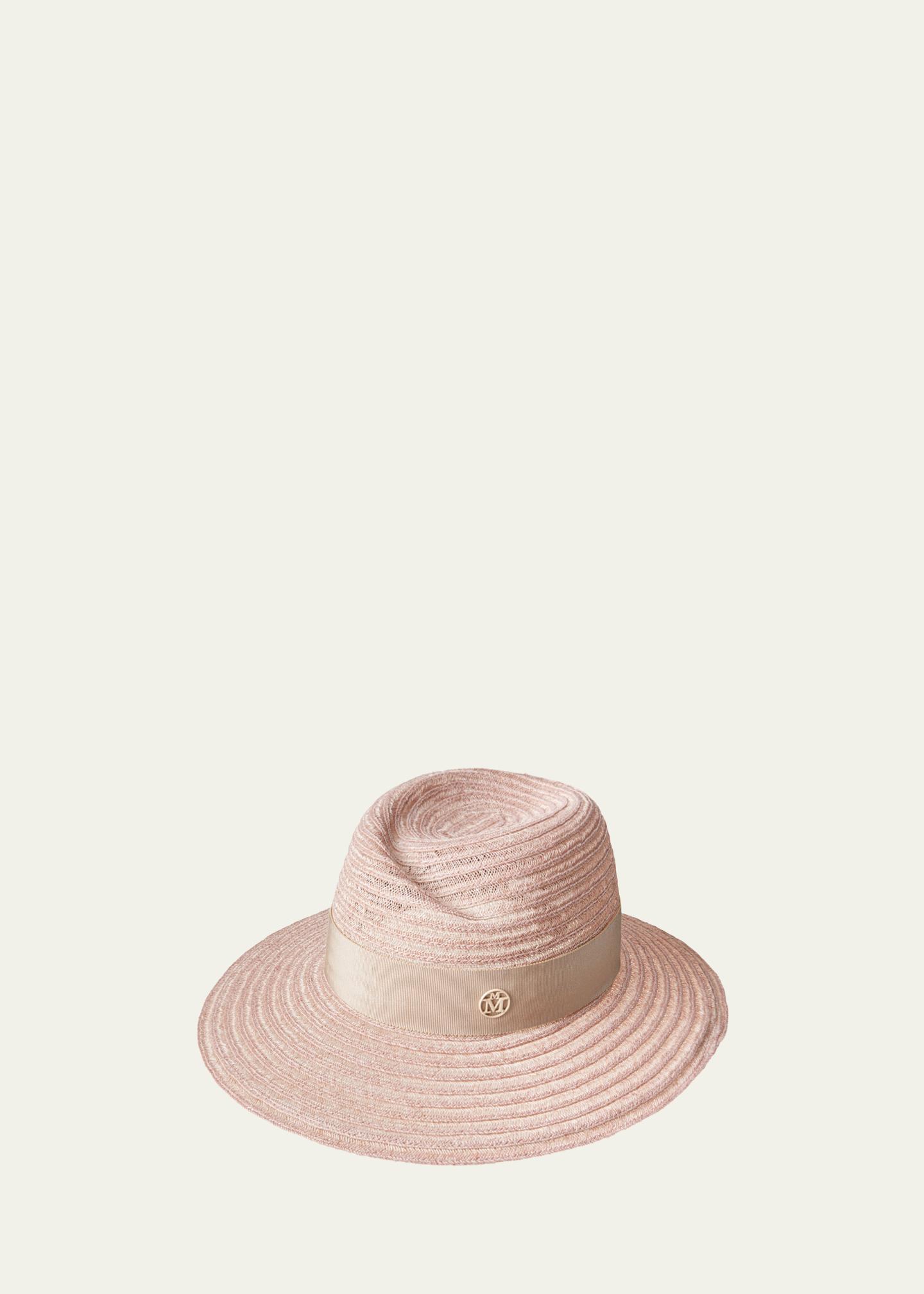 Maison Michel Virginie Straw Fedora Hat - Bergdorf Goodman display picture 1