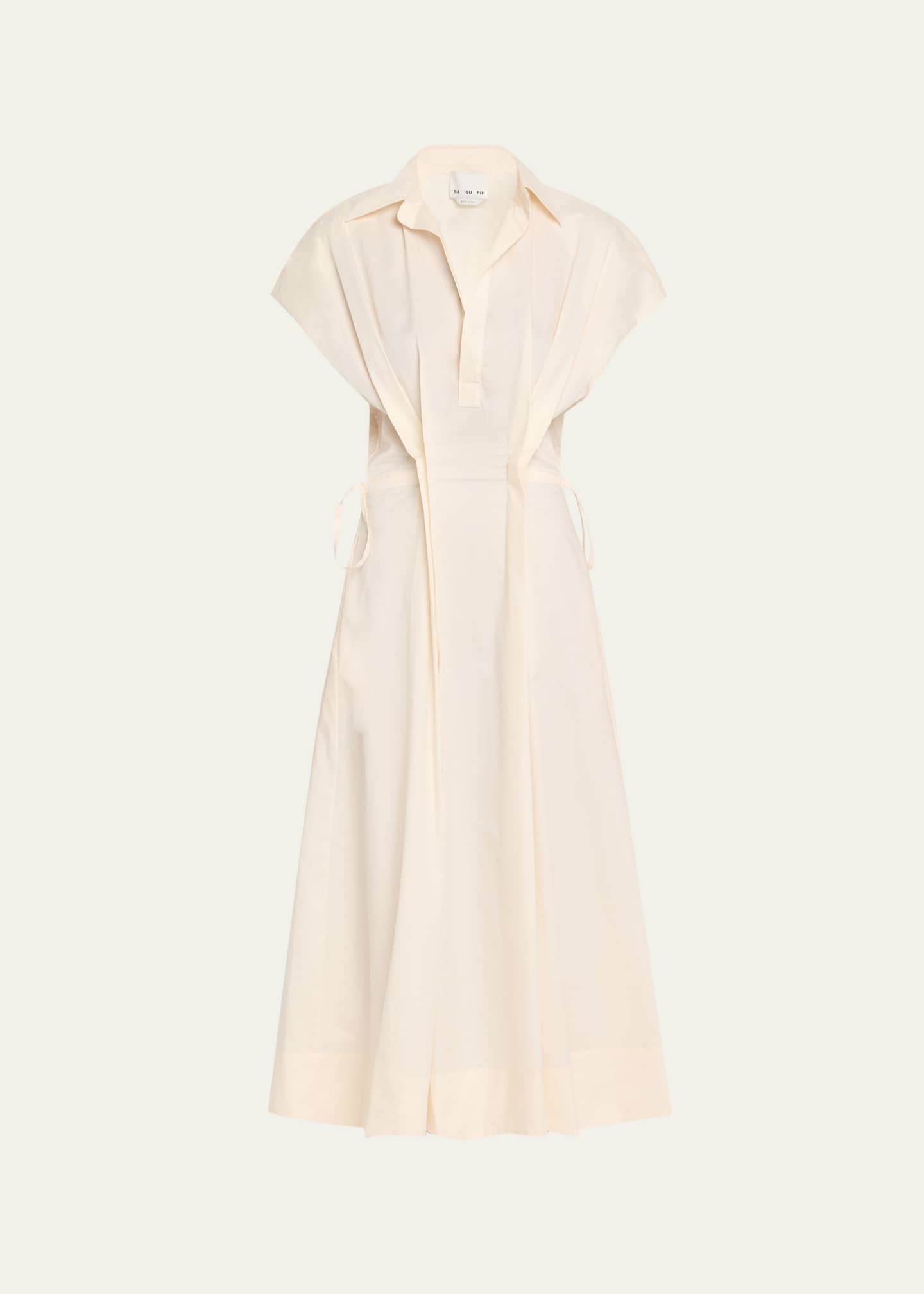 Giulia Pintuck Cotton Dress
