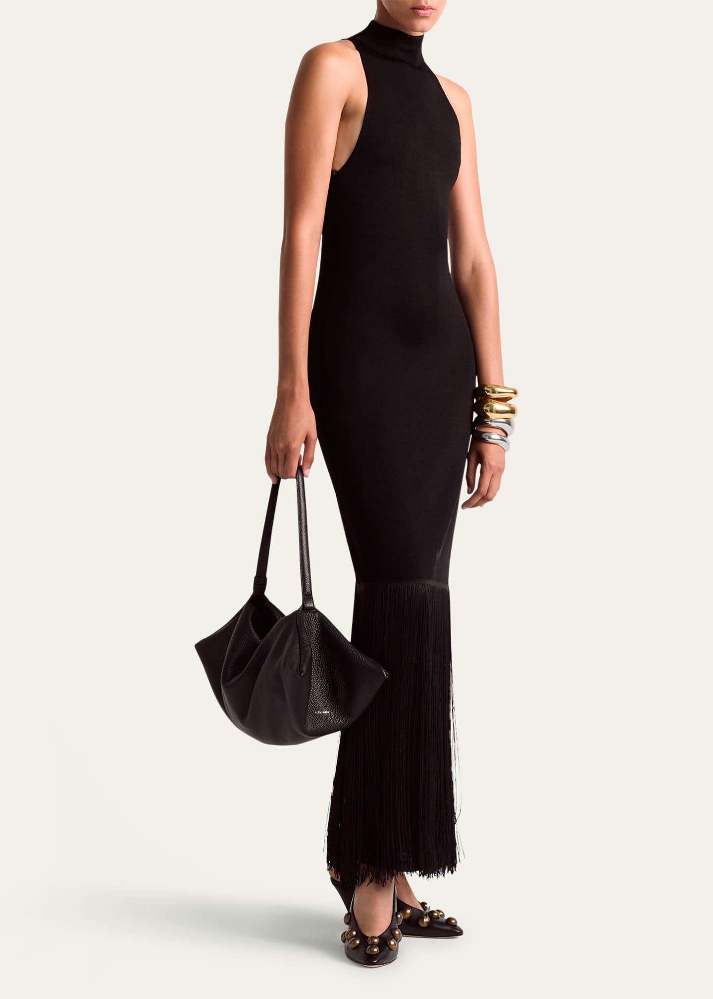 Altuzarra Fringe High-Neck Dress Image 2 of 5