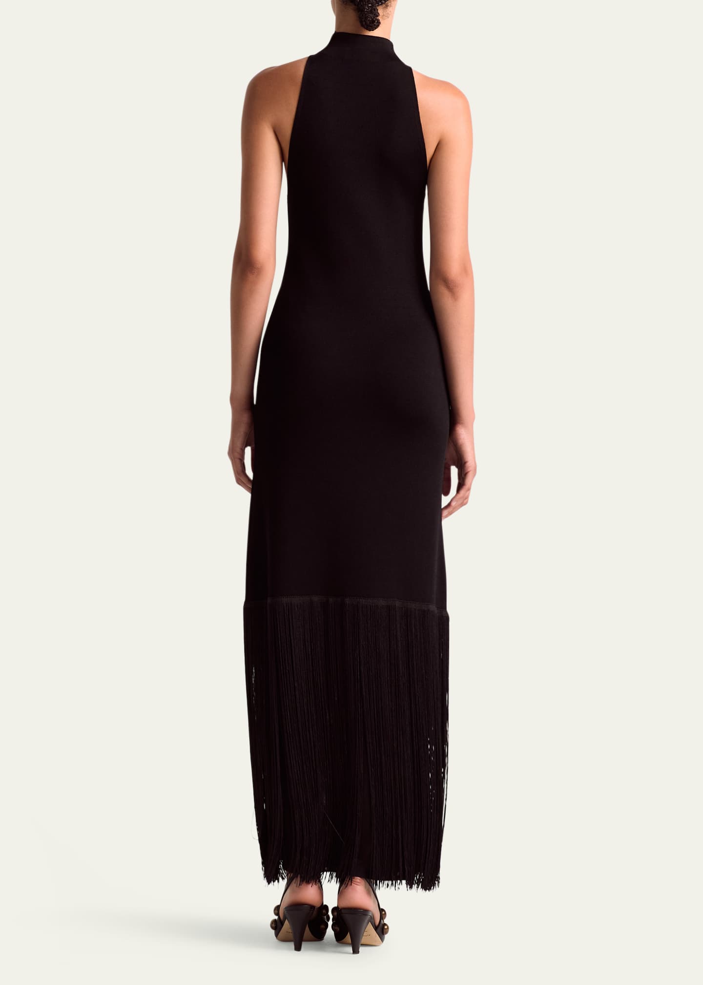 Altuzarra Fringe High-Neck Dress Image 3 of 5