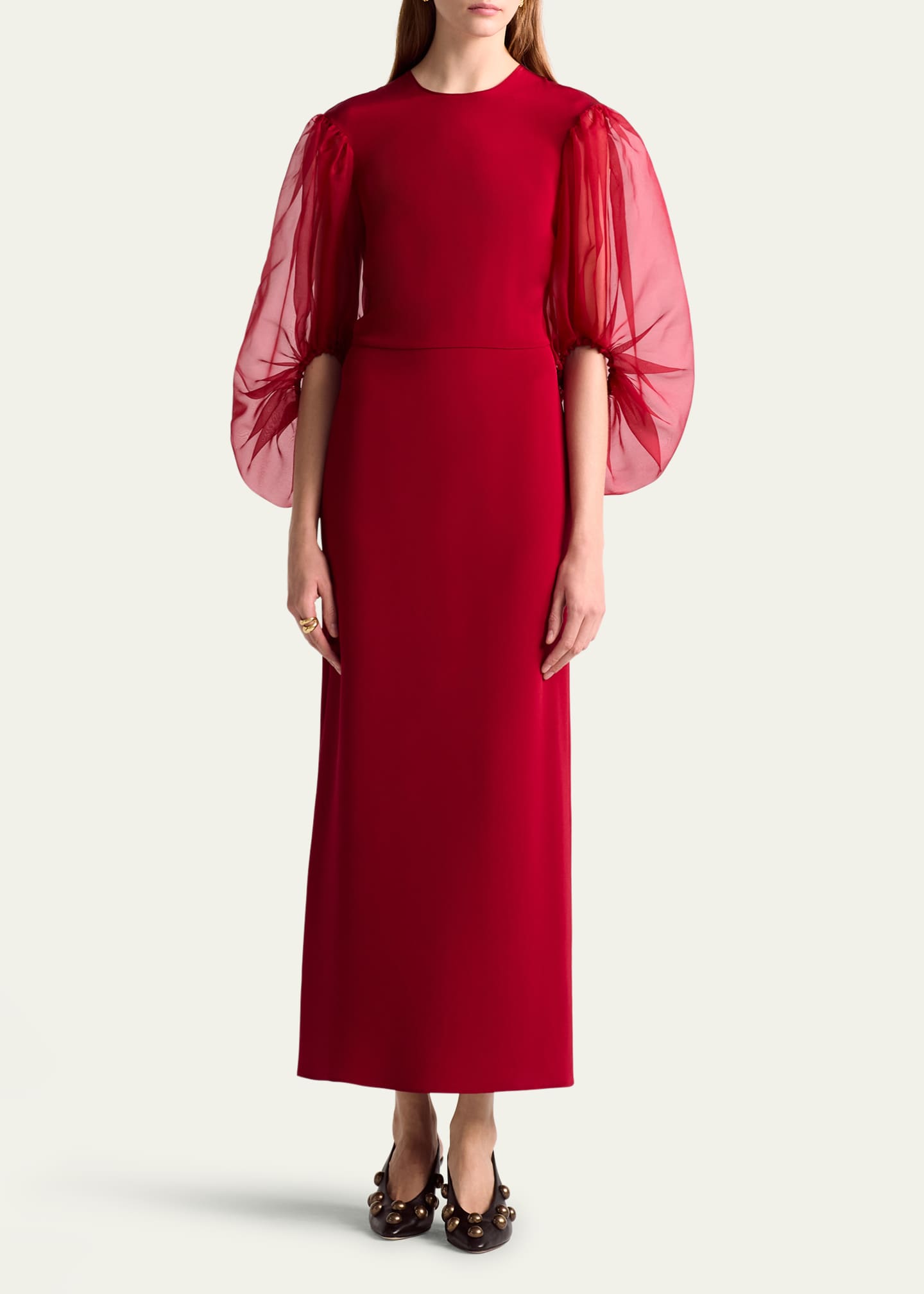 Altuzarra Danielle Puff-Sleeve Dress Image 2 of 5
