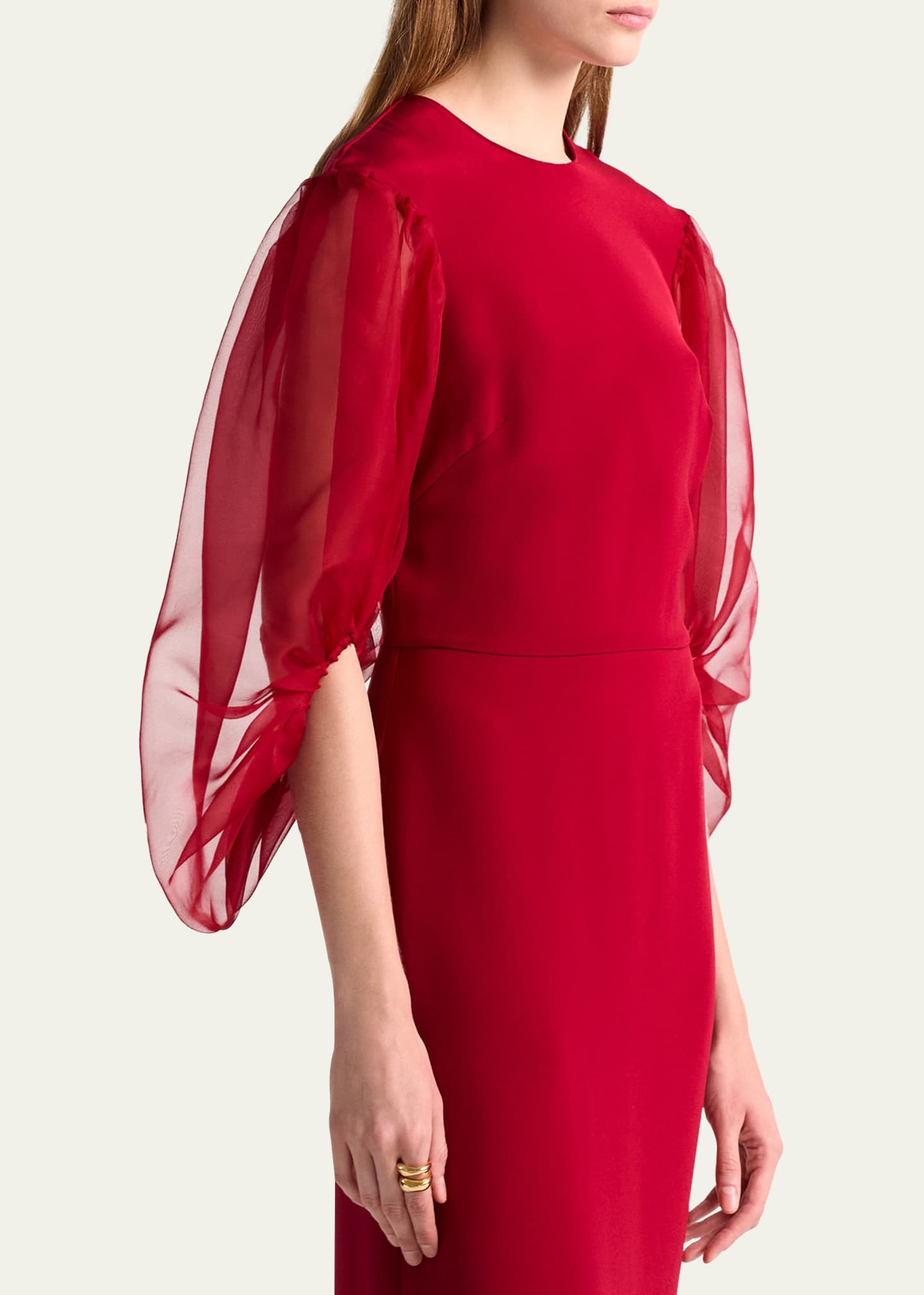 Altuzarra Danielle Puff-Sleeve Dress Image 5 of 5