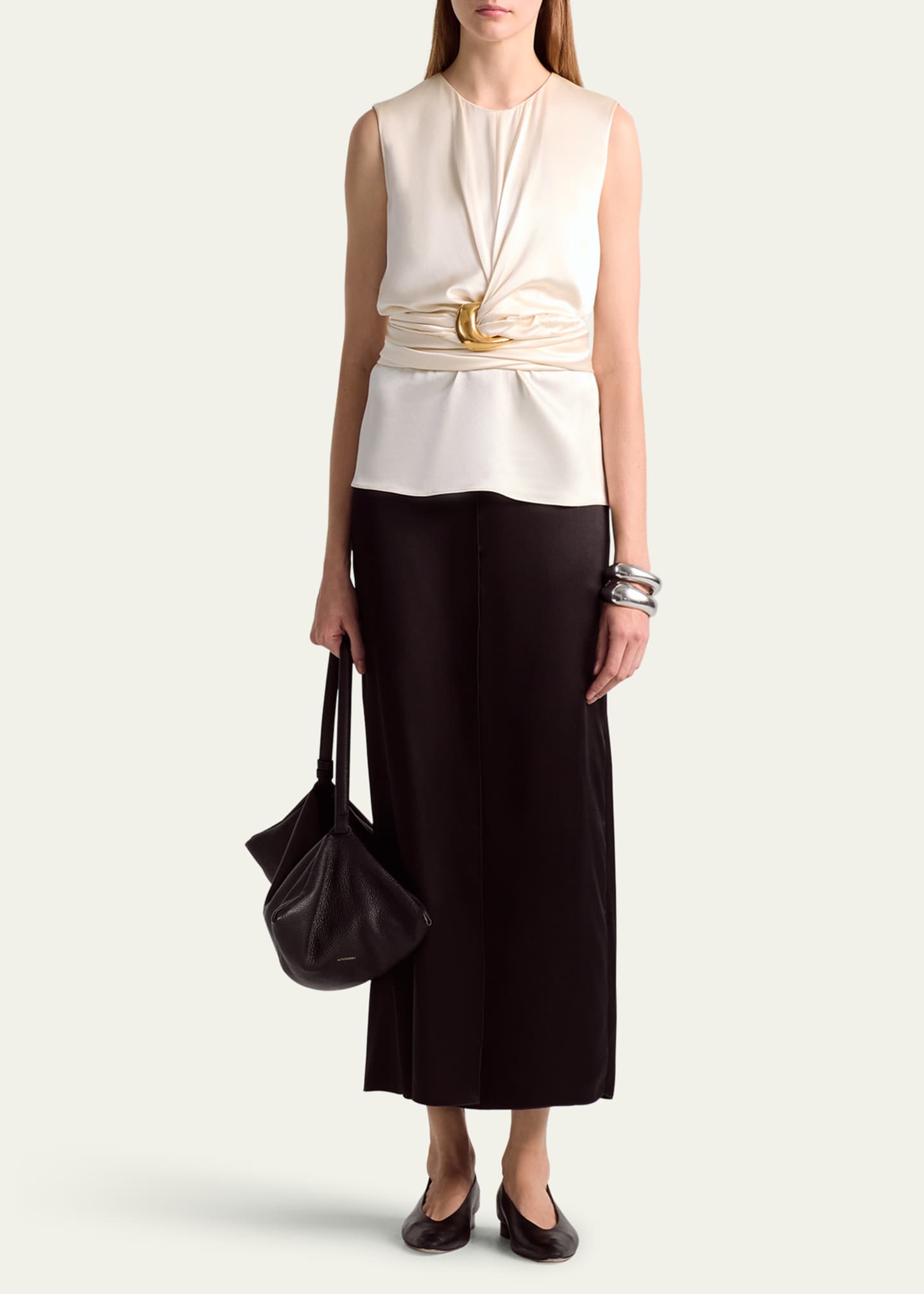 Altuzarra Tizzy Belted Silk Top Image 2 of 4