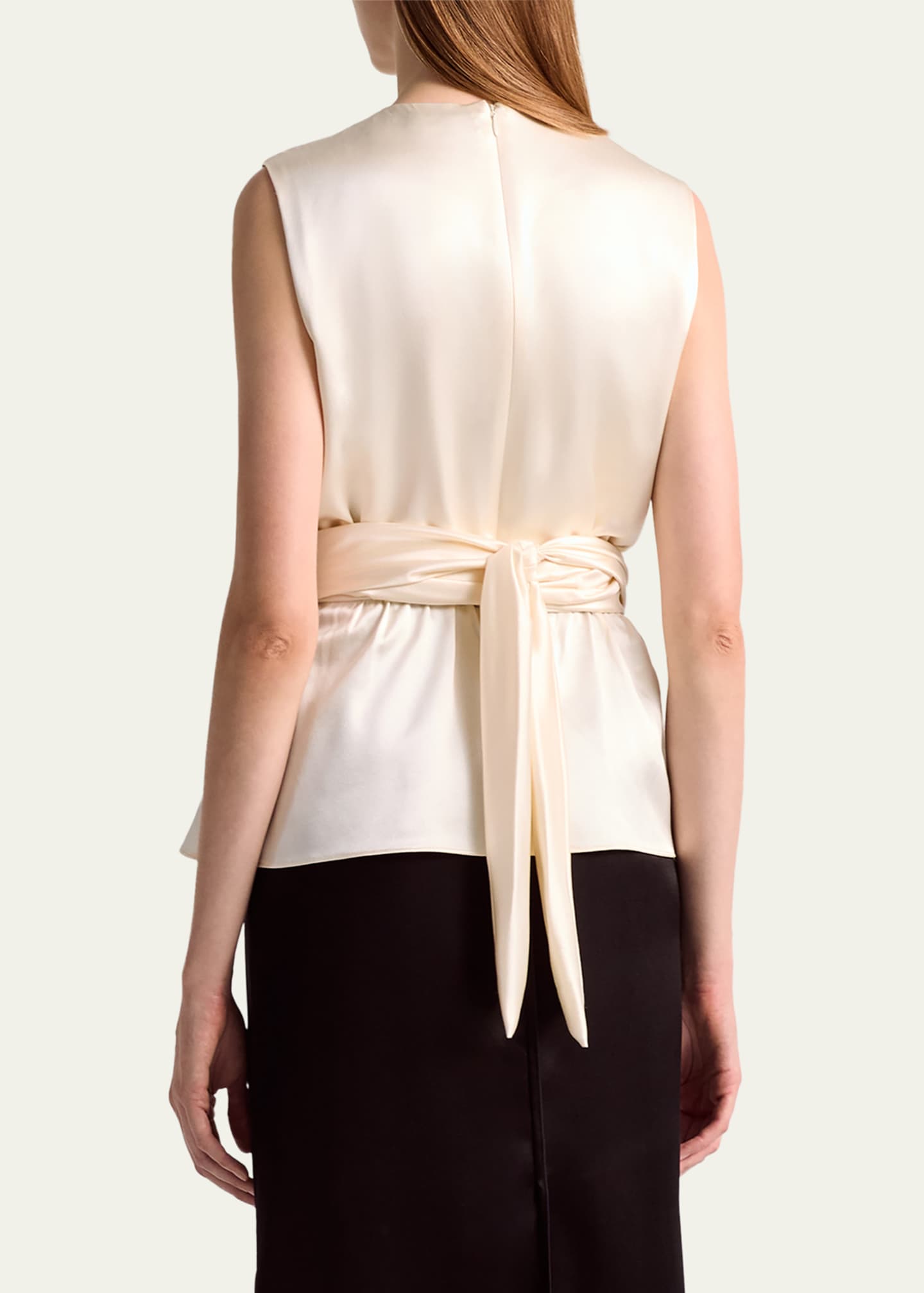 Altuzarra Tizzy Belted Silk Top Image 3 of 4