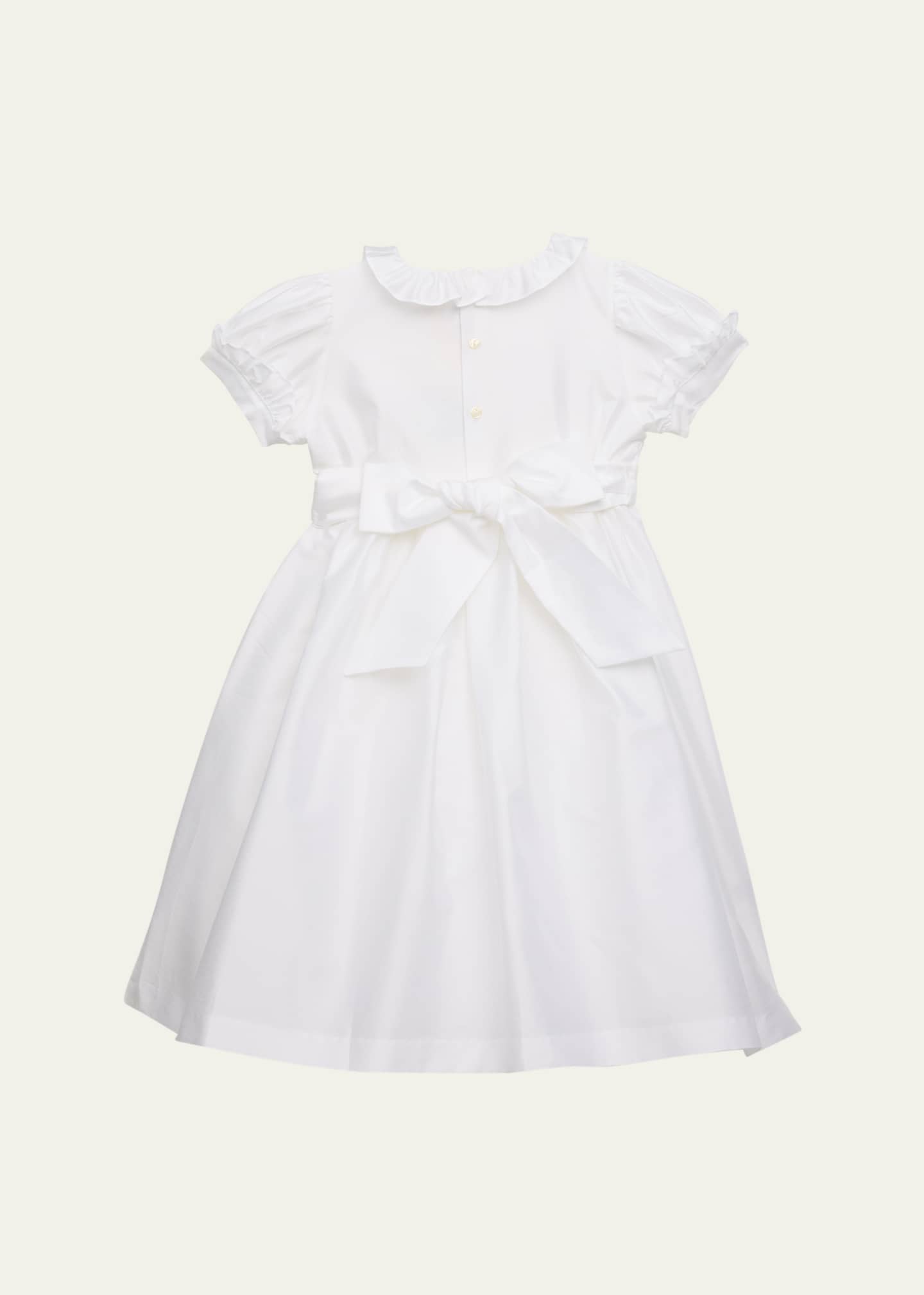 Mariella Ferrari Girl's Ruffle Trim Collared Dress, Size 4-14 Image 2 of 3