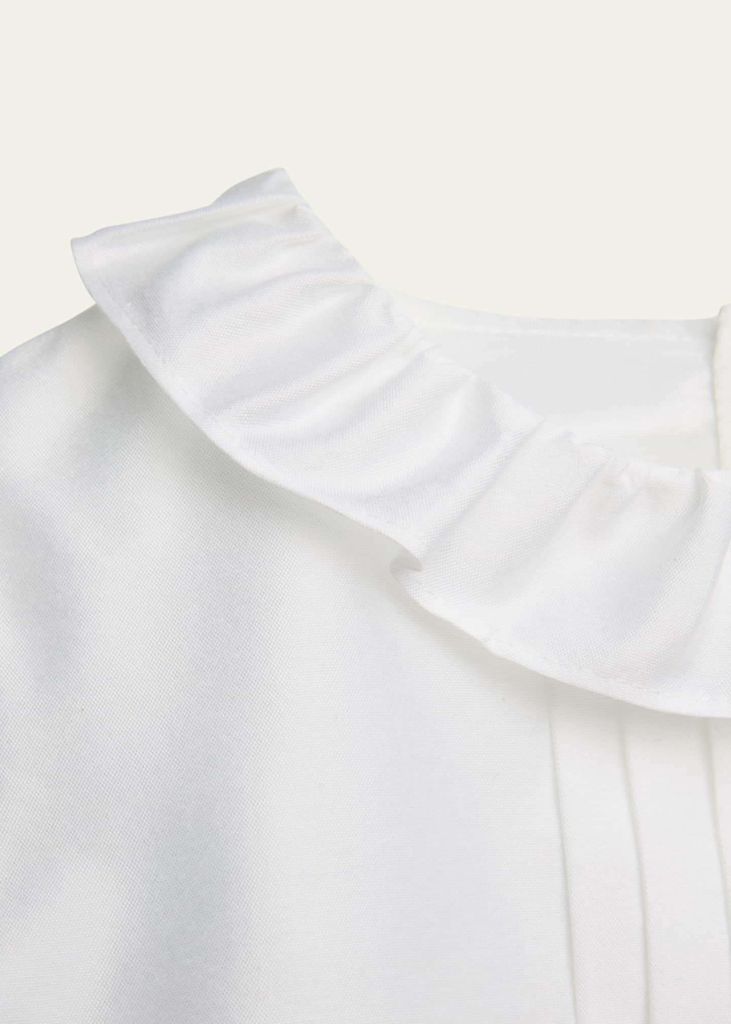 Mariella Ferrari Girl's Ruffle Trim Collared Dress, Size 4-14 Image 3 of 3