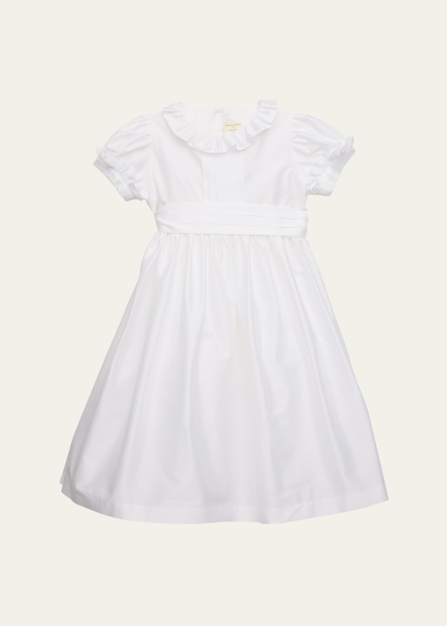 Mariella Ferrari Girl's Ruffle Trim Collared Dress, Size 4-14 Image 1 of 3