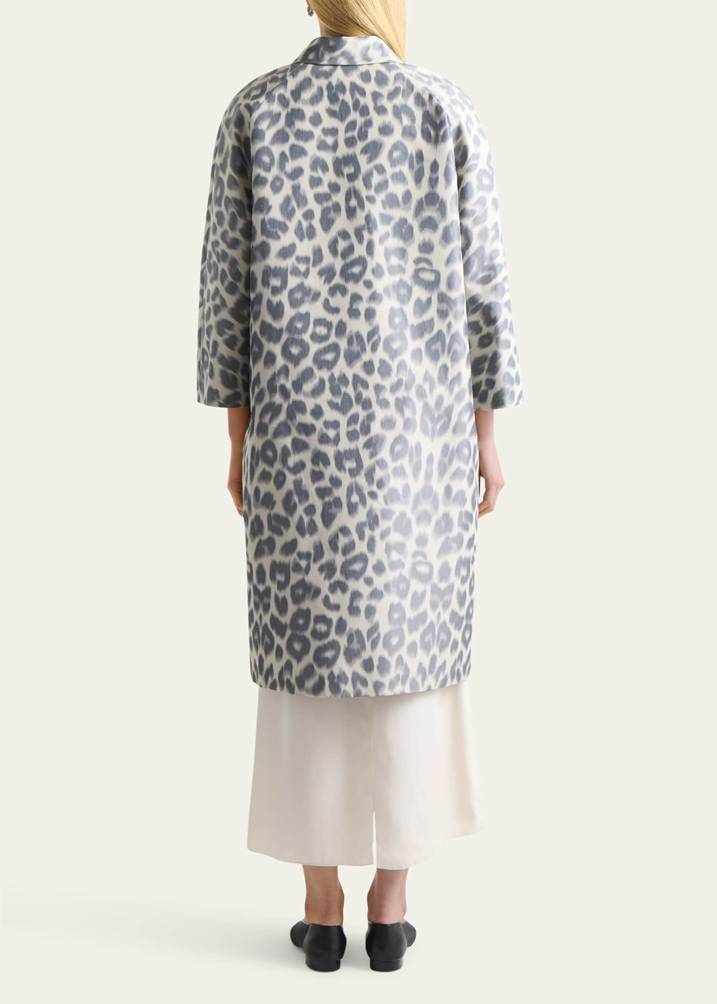 Altuzarra Adams Leopard Silk-Blend Coat Image 3 of 4