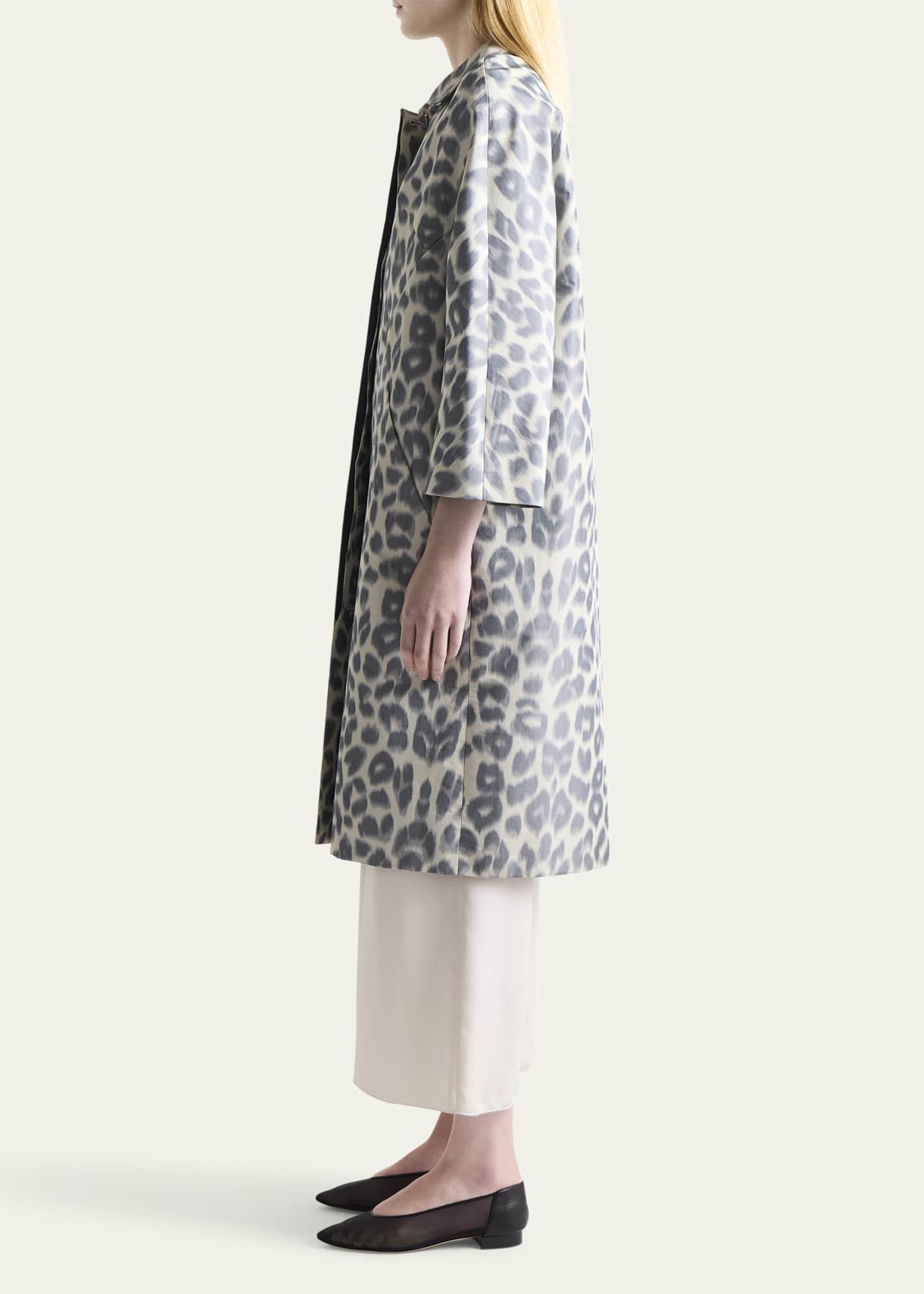 Altuzarra Adams Leopard Silk-Blend Coat Image 4 of 4