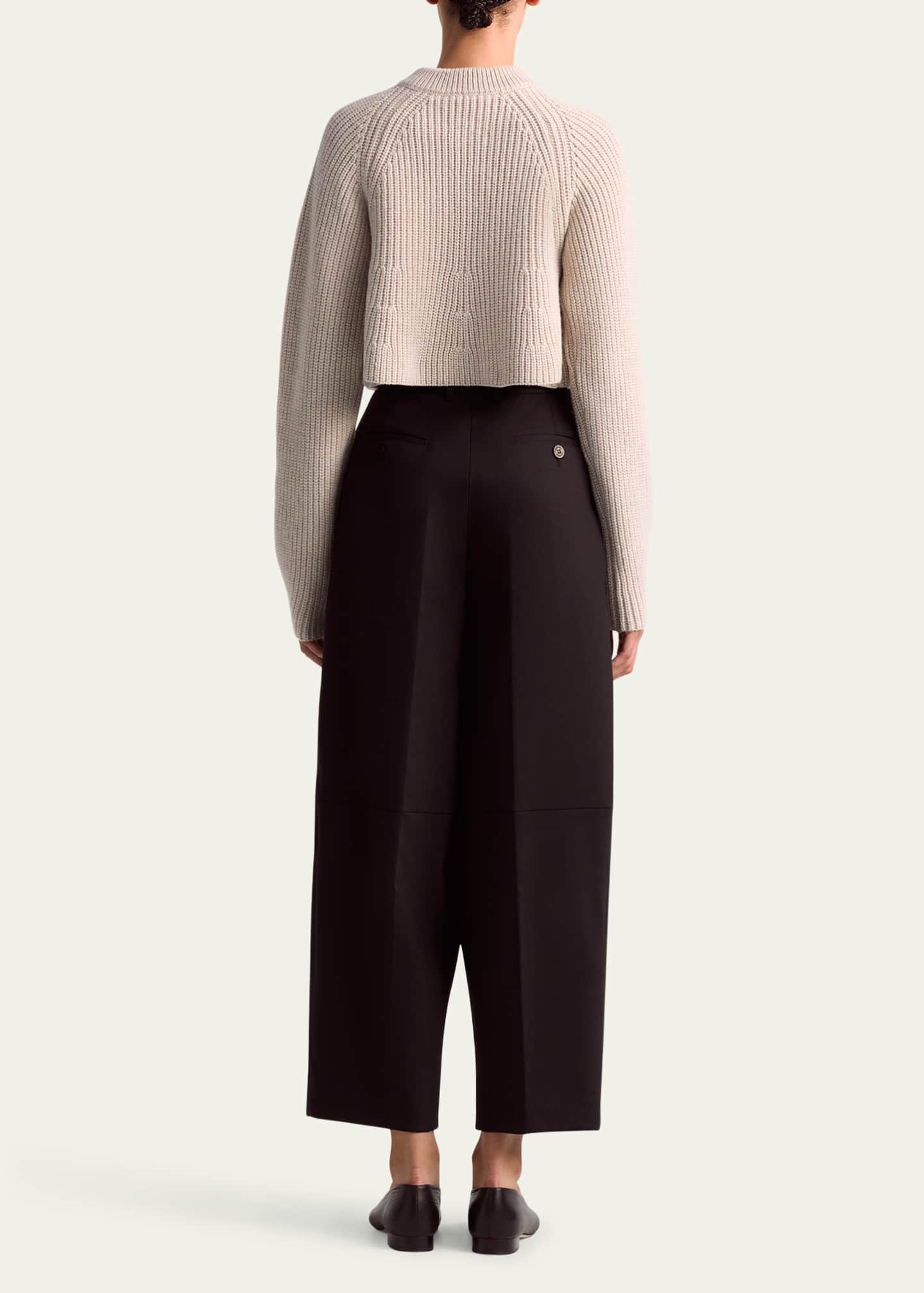 Altuzarra Dash Pleated Wool Pants Image 3 of 4