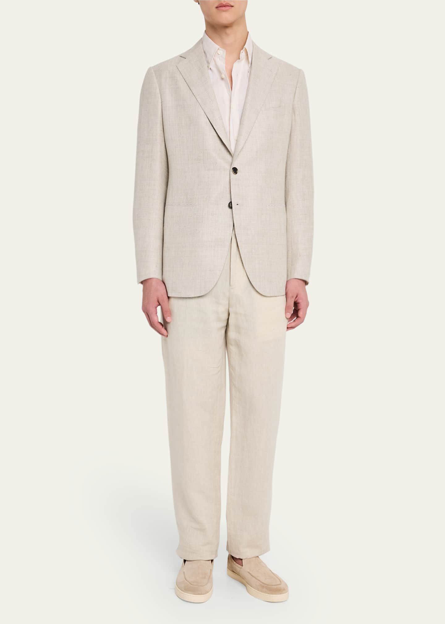 Bergdorf Goodman Men's Suede Hybrid Sneaker Loafers Image 3 of 6