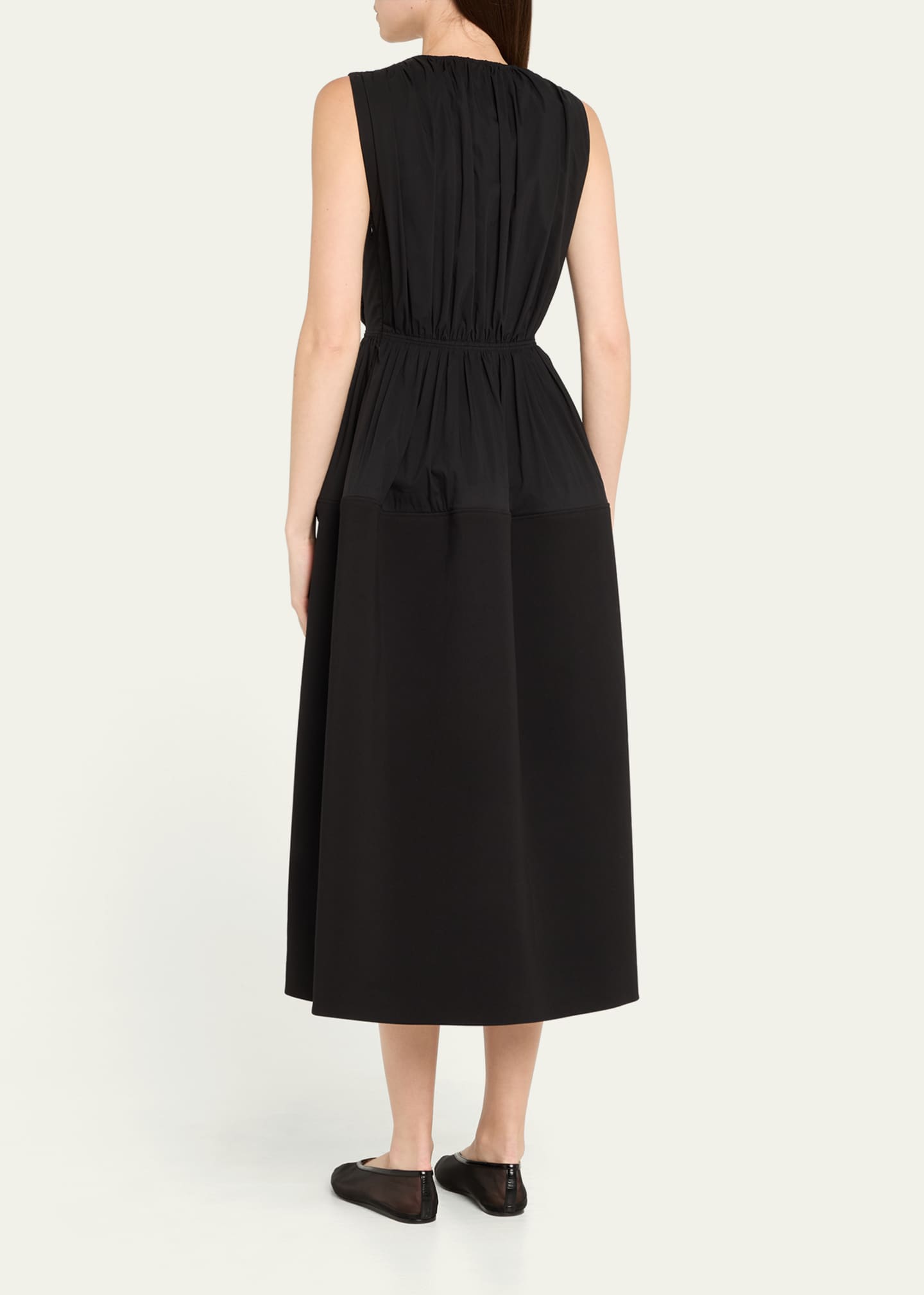 Altuzarra Mika Gathered Sleeveless Midi Dress Image 3 of 5