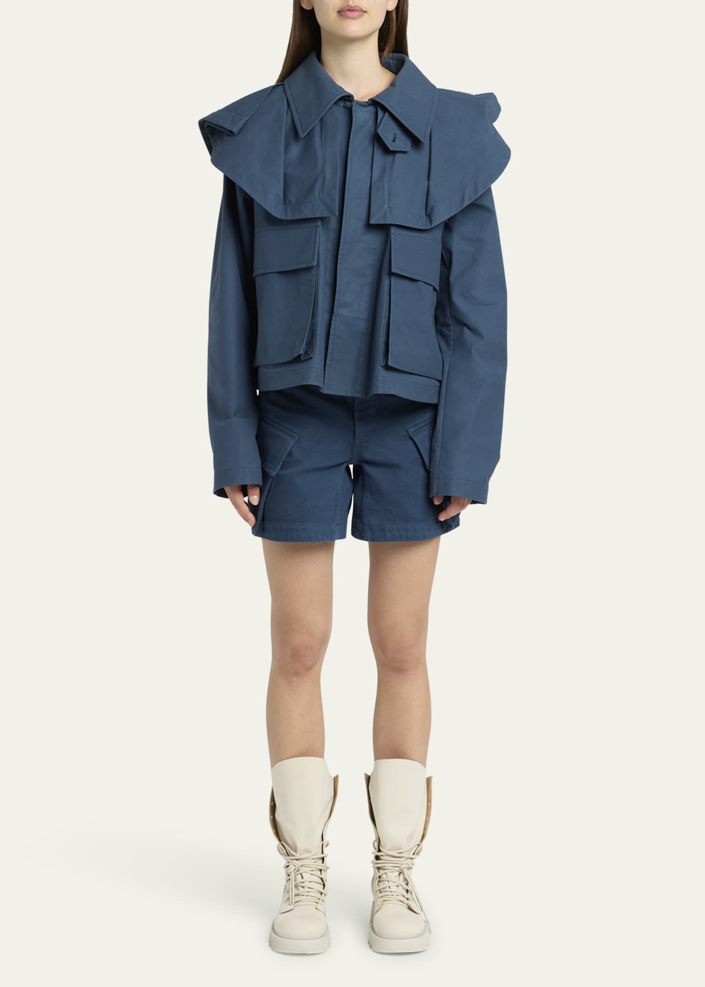 JW Anderson Suede Lace-Up Combat Boots Image 3 of 5