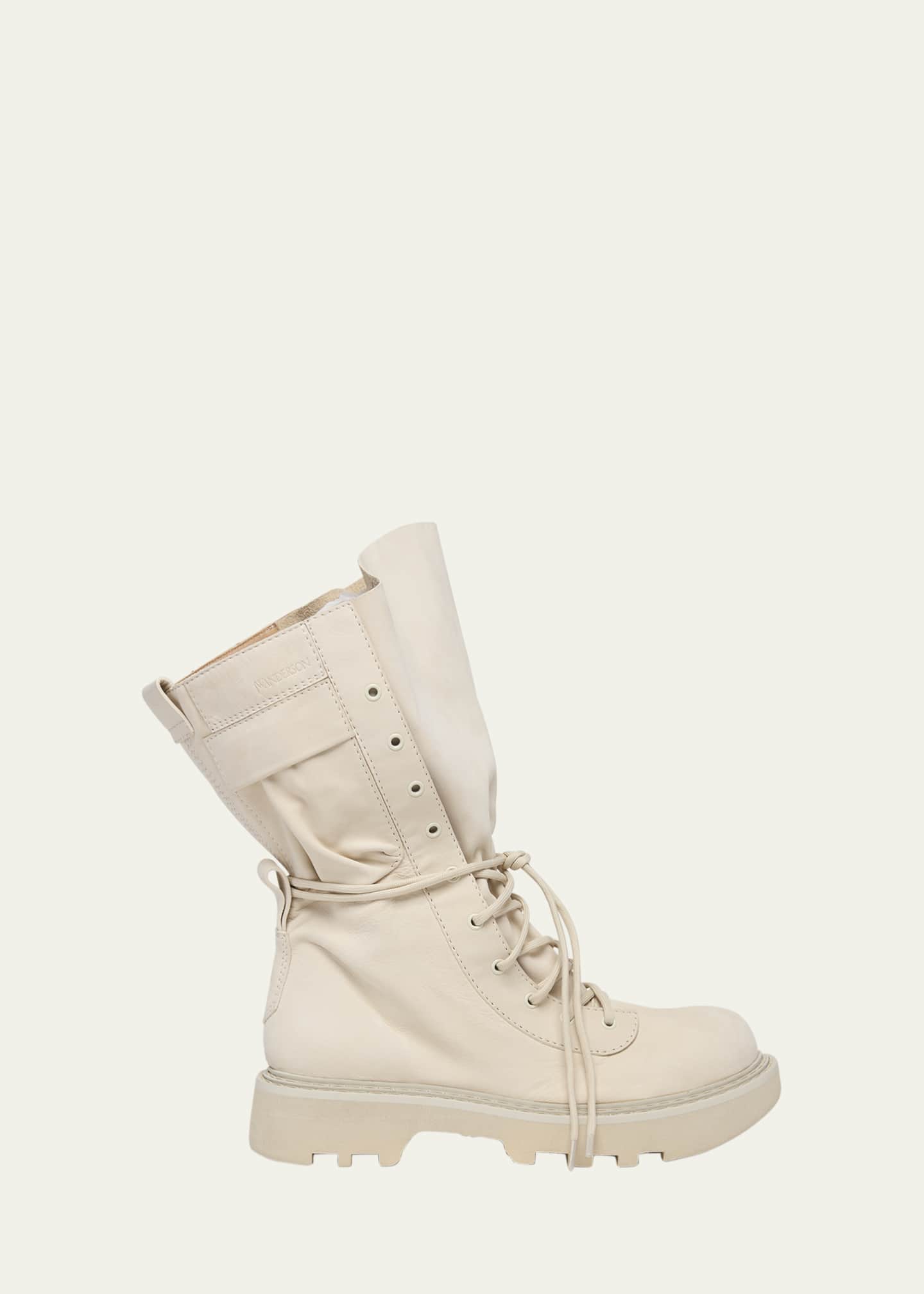 JW Anderson Suede Lace-Up Combat Boots Image 1 of 5