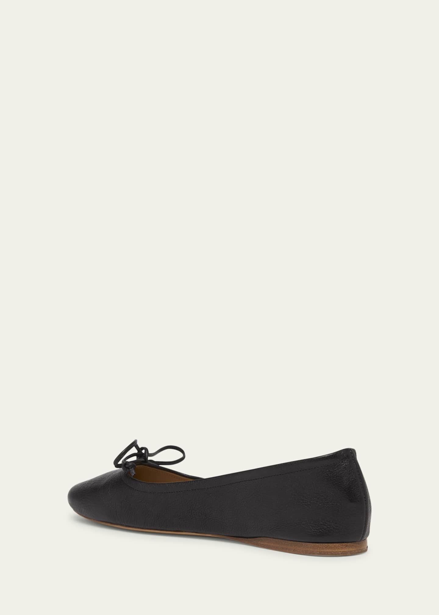 Leather Ballerina Flats