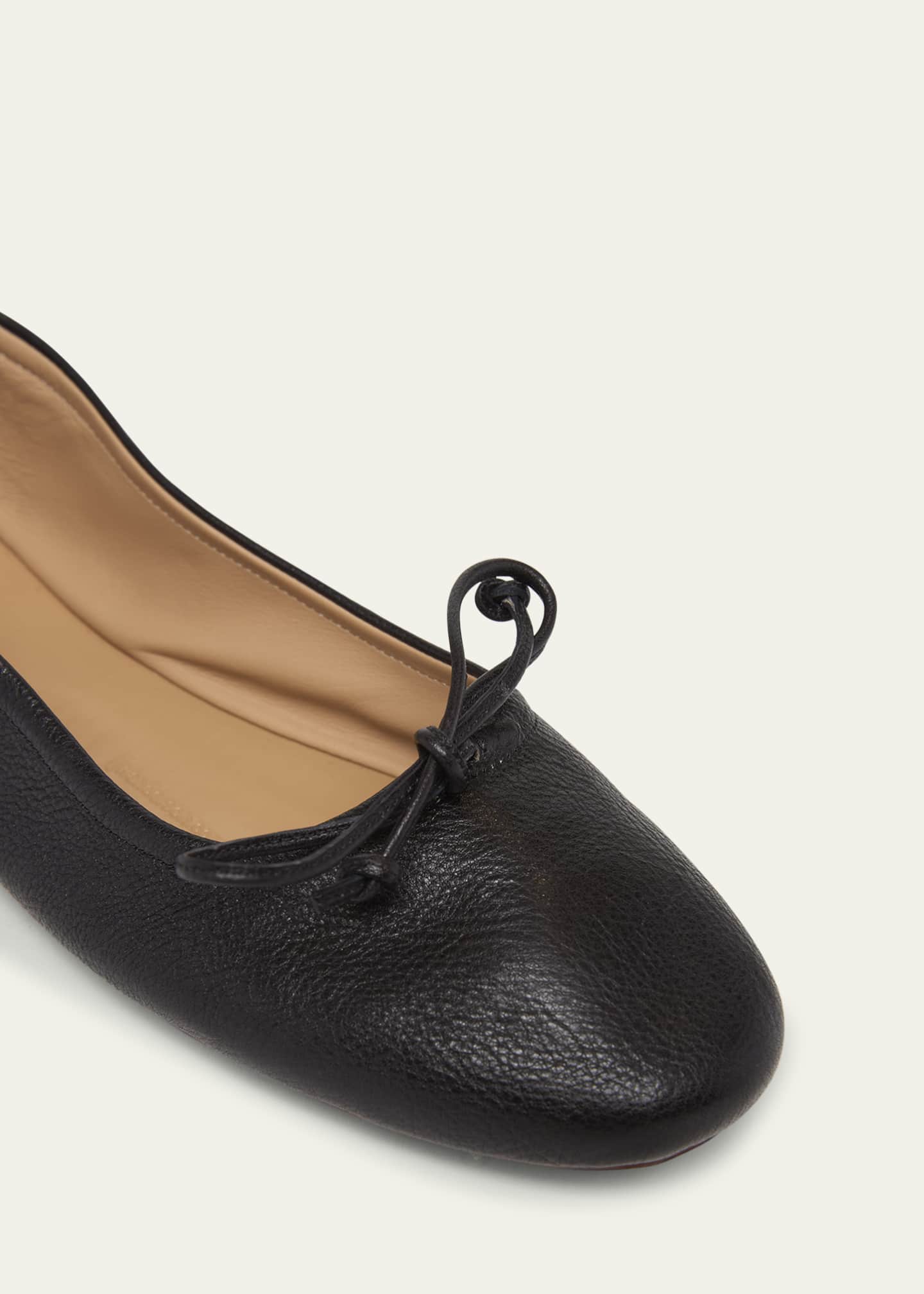 Leather Ballerina Flats
