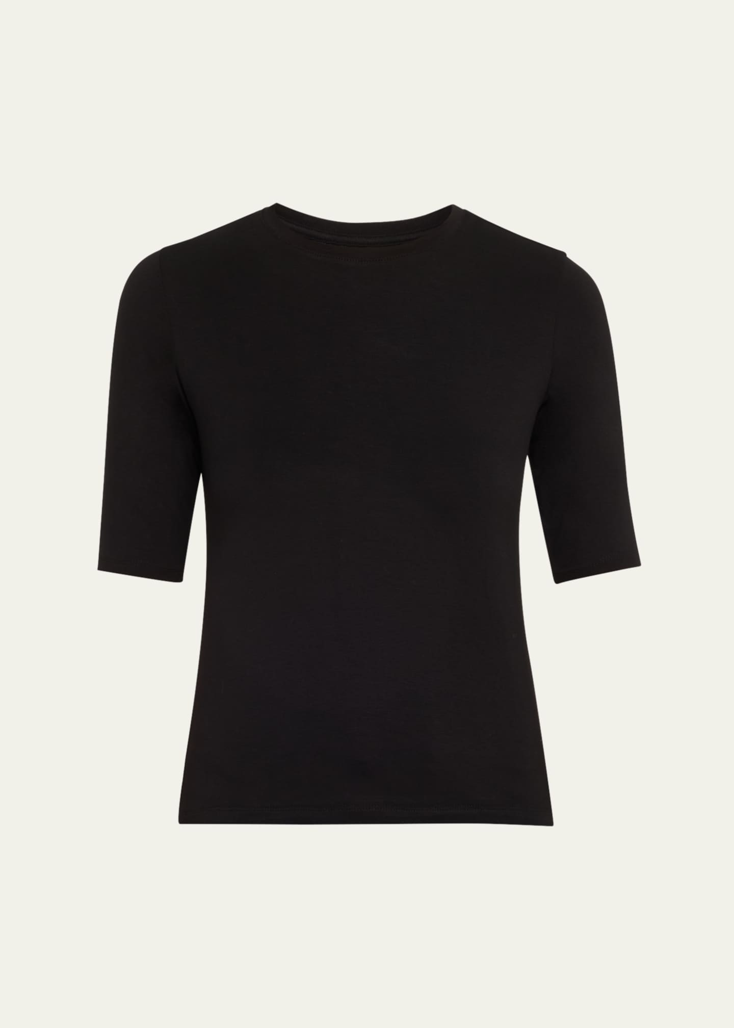 L'Agence Saundra Crewneck Half-Sleeve Top Image 1 of 5