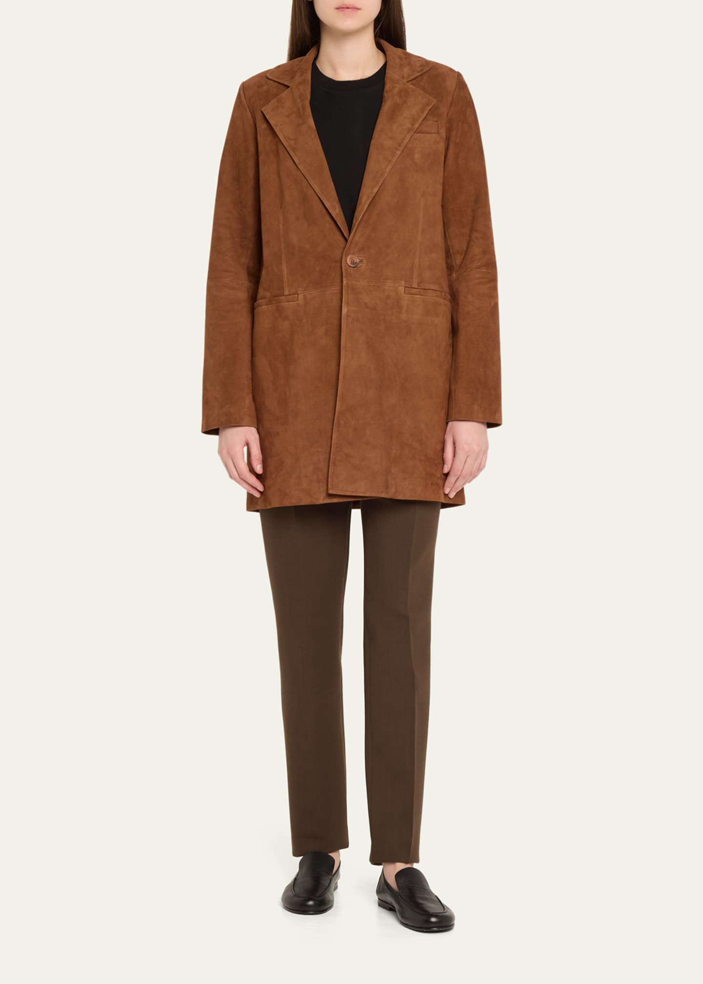 SPRWMN Suede Long Blazer Image 2 of 5