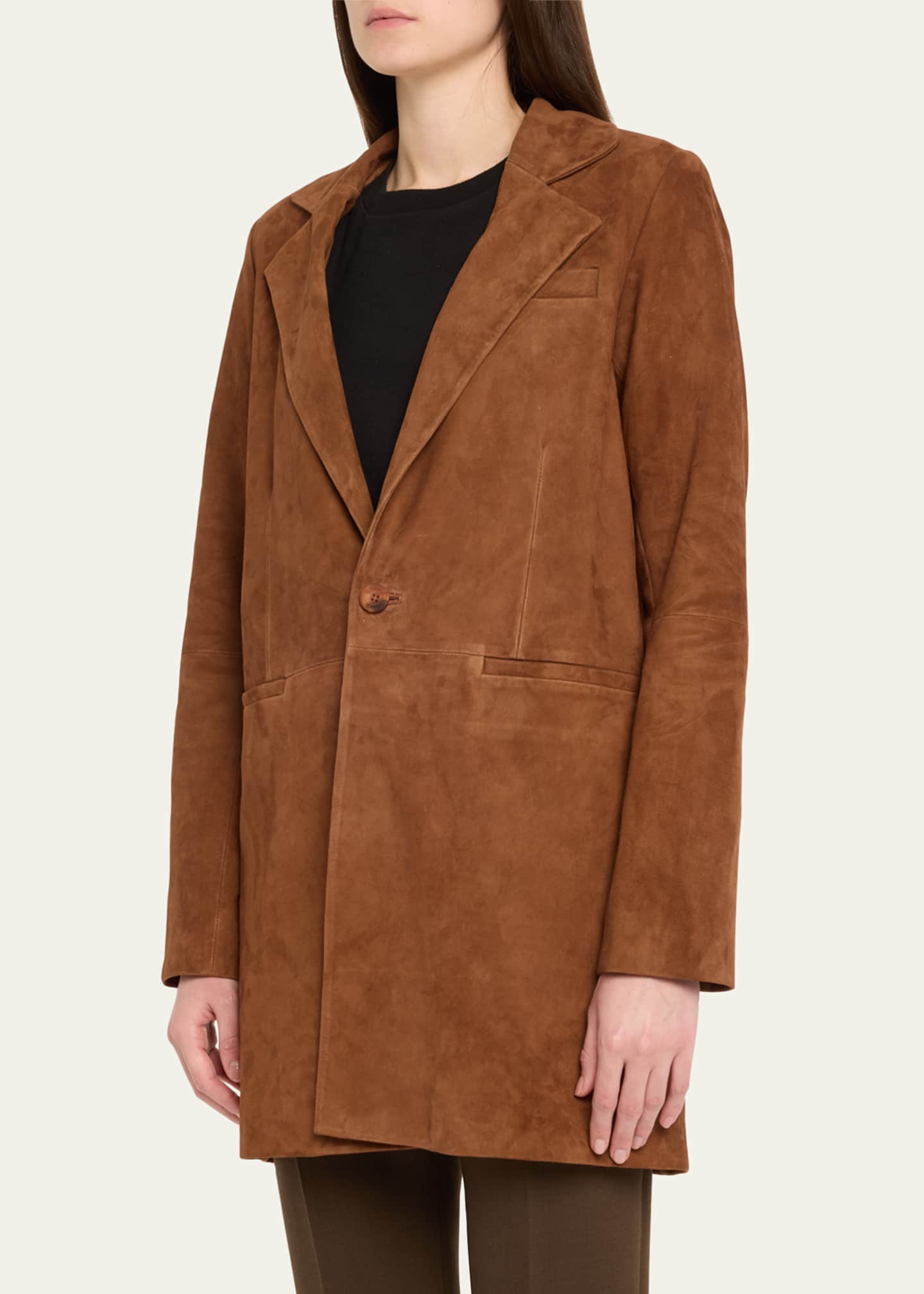 SPRWMN Suede Long Blazer Image 4 of 5