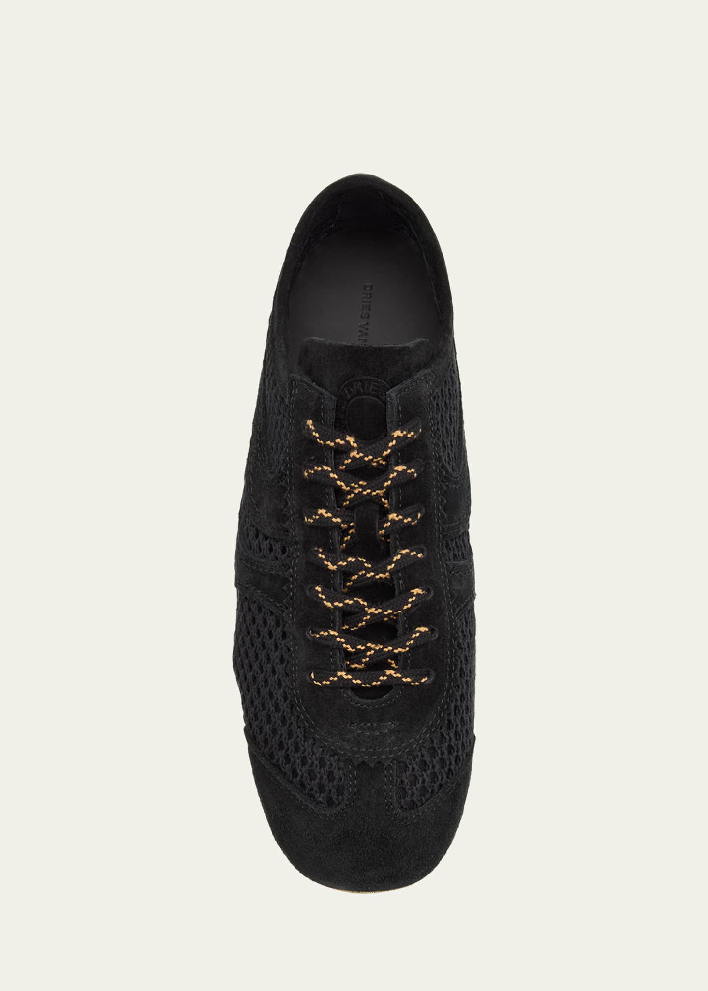 Dustin Mesh Leather Low-Top Sneakers