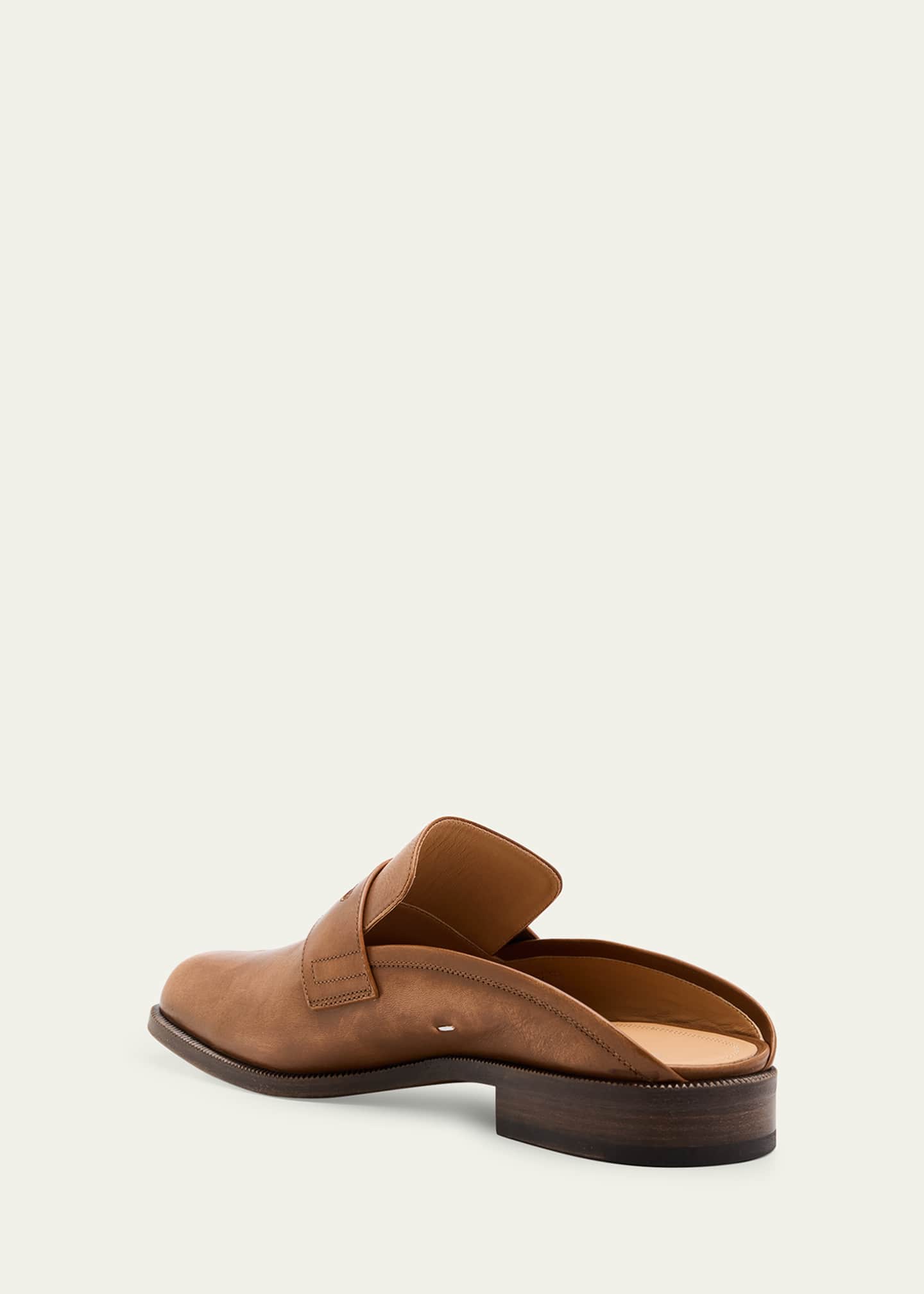 Maison Margiela Men's Tabi Leather Loafer Mules Image 4 of 6