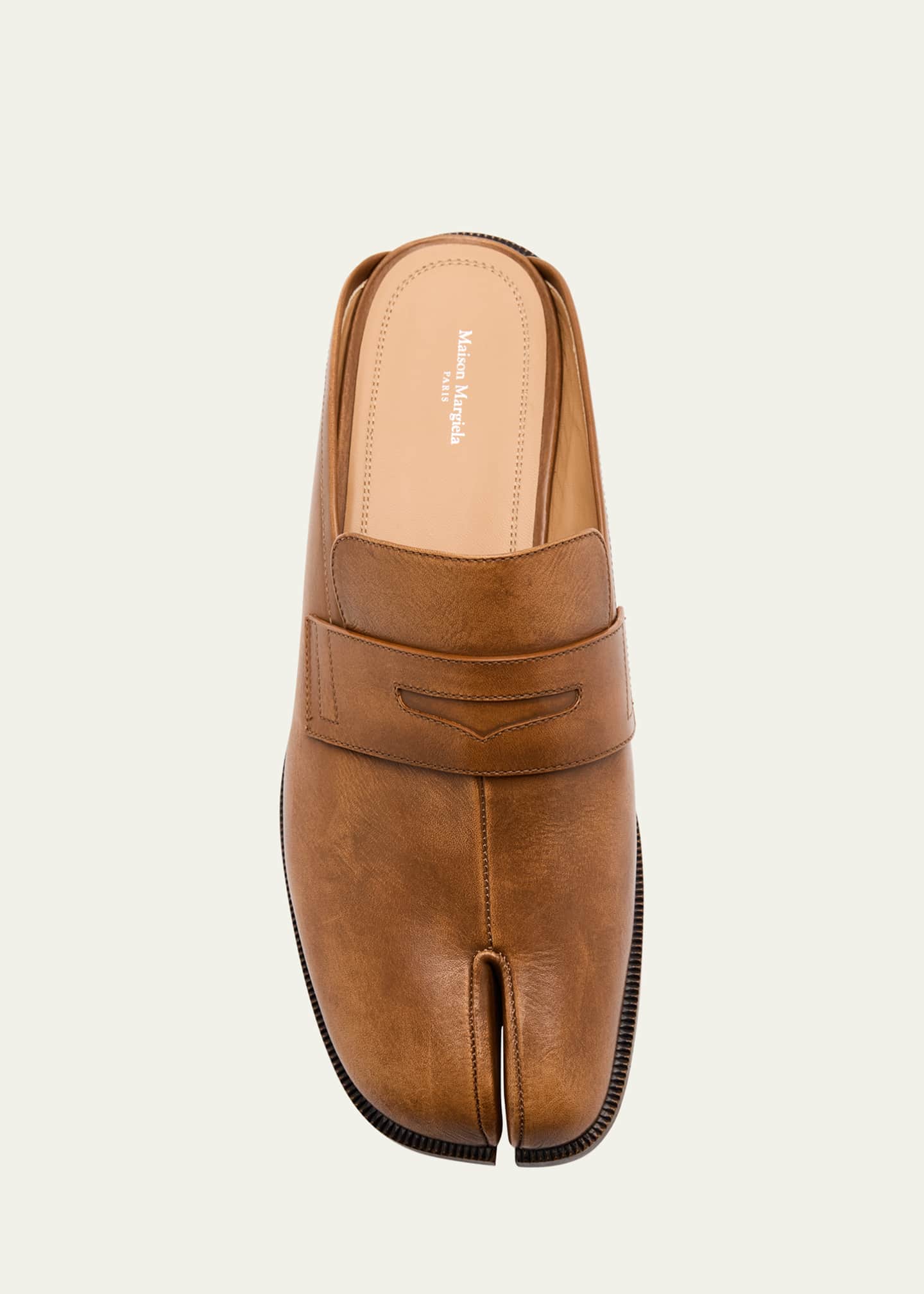 Maison Margiela Men's Tabi Leather Loafer Mules Image 6 of 6