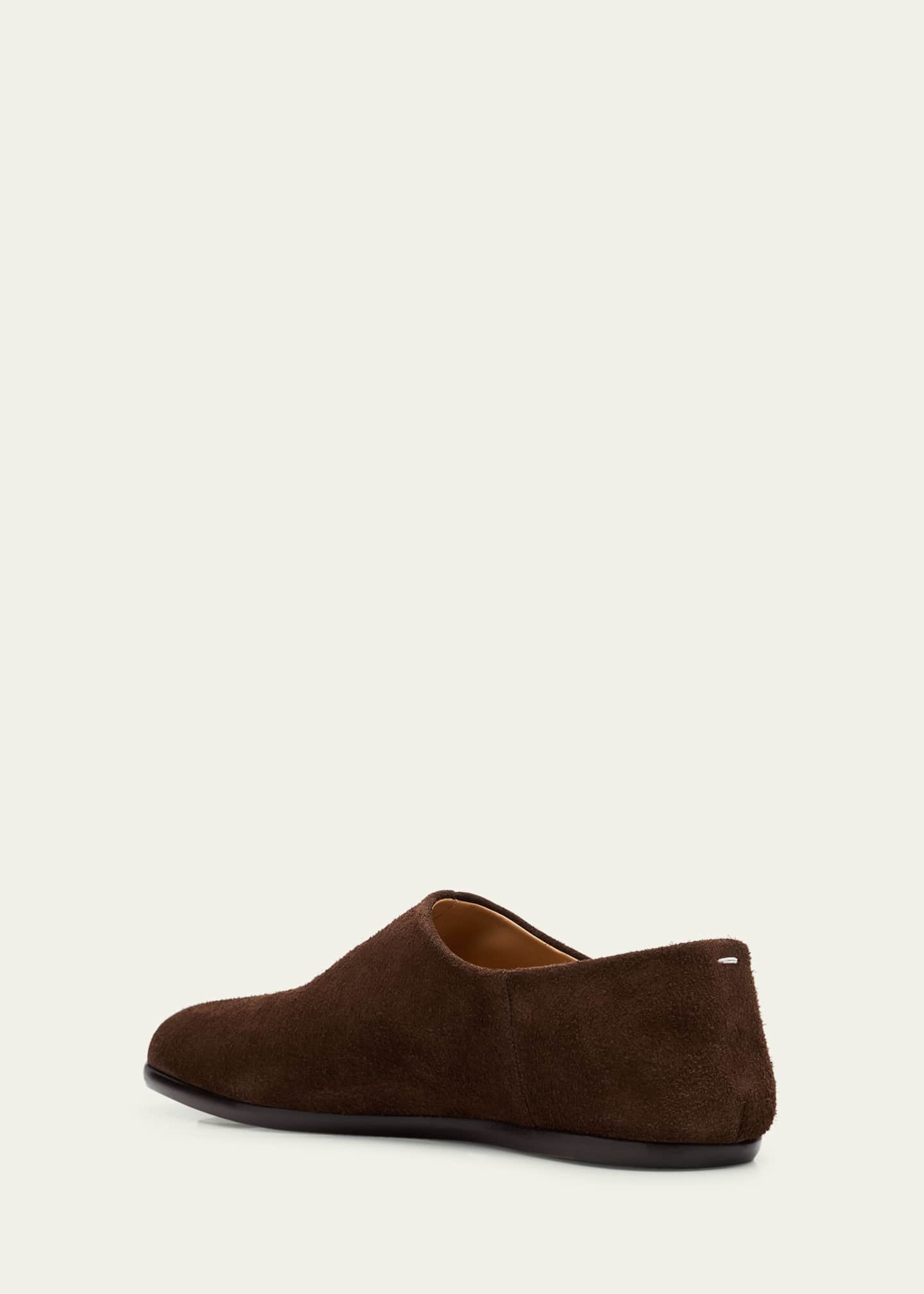 Maison Margiela Men's Tabi Babouche Suede Split-Toe Loafers Image 4 of 6