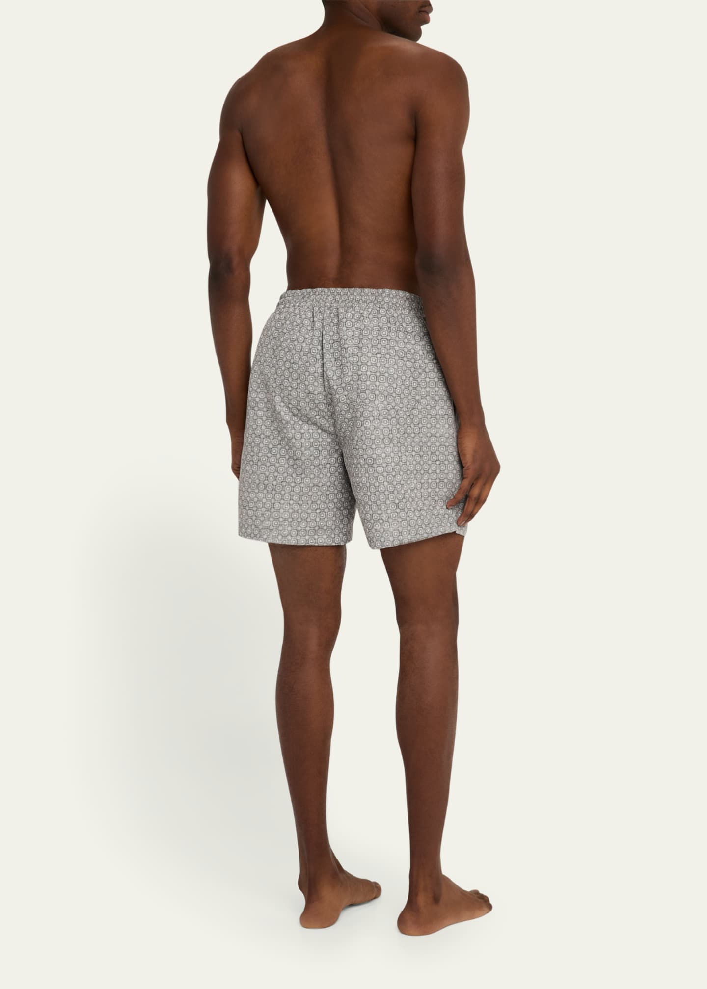 Brunello Cucinelli Men's Medallion Swim Trunks Image 3 of 4