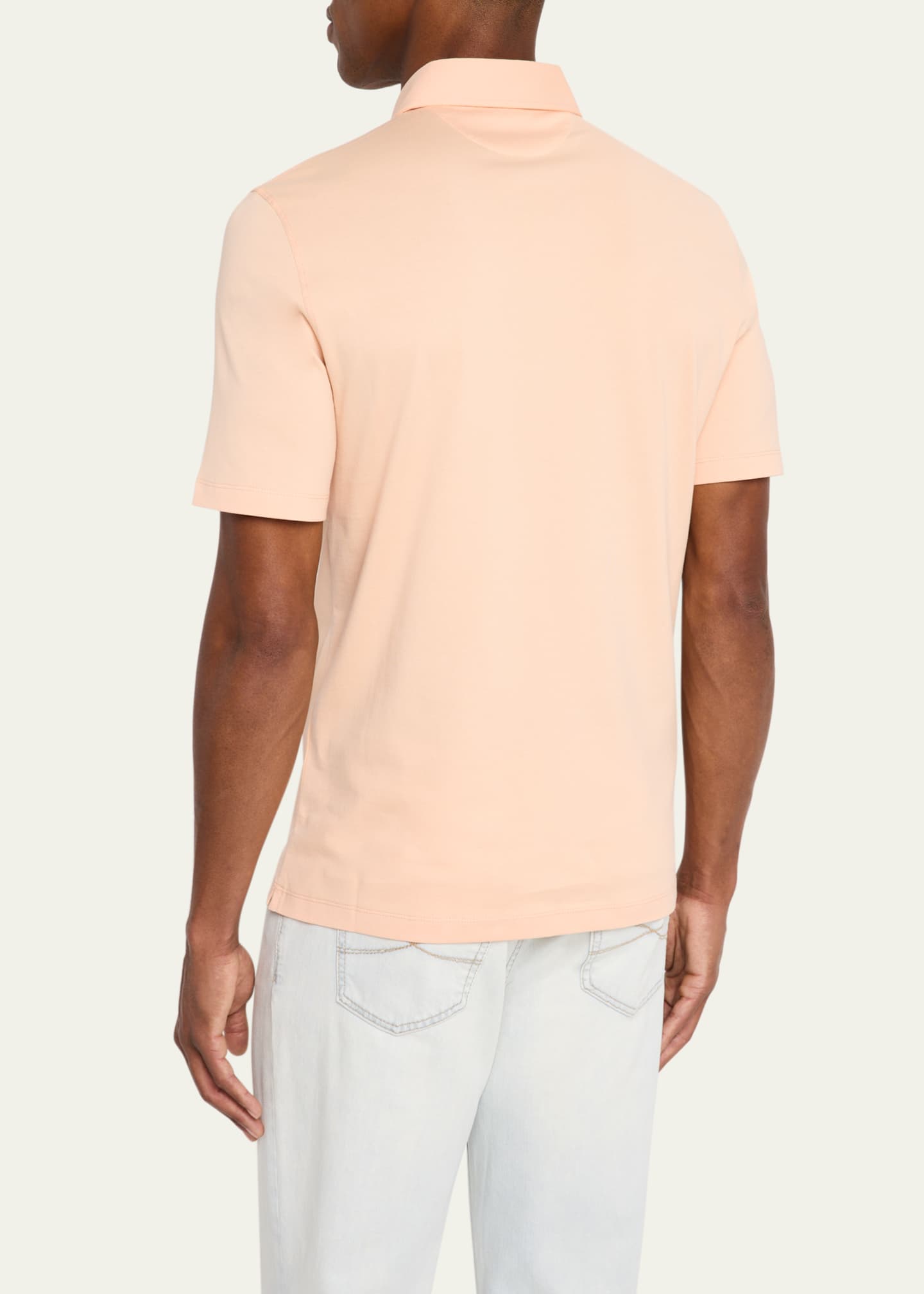 Brunello Cucinelli Men's Cotton Polo Shirt Image 3 of 5