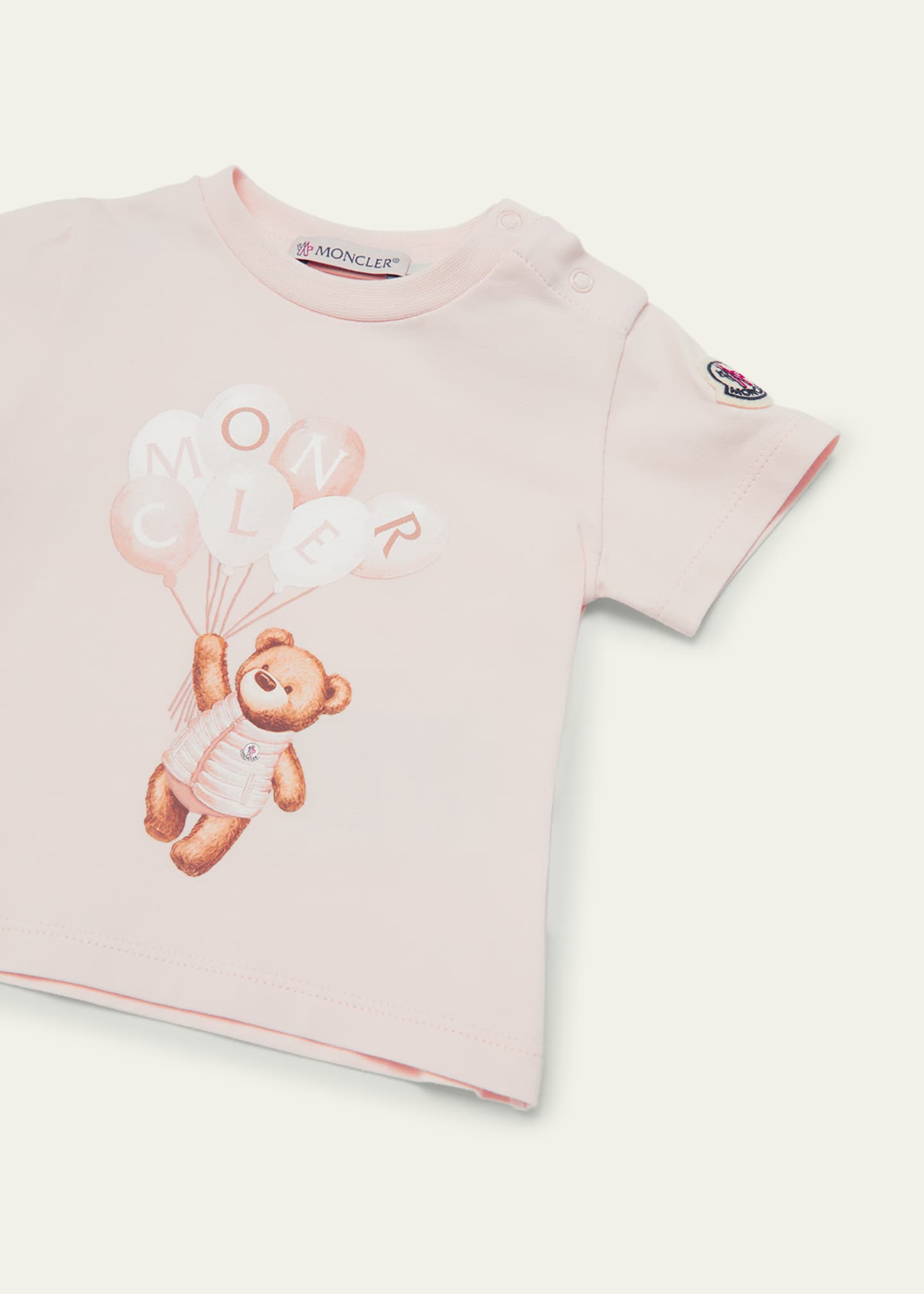 Moncler Girl's Bear with Balloons Graphic T-Shirt, Size 0M-18M Image 3 of 3