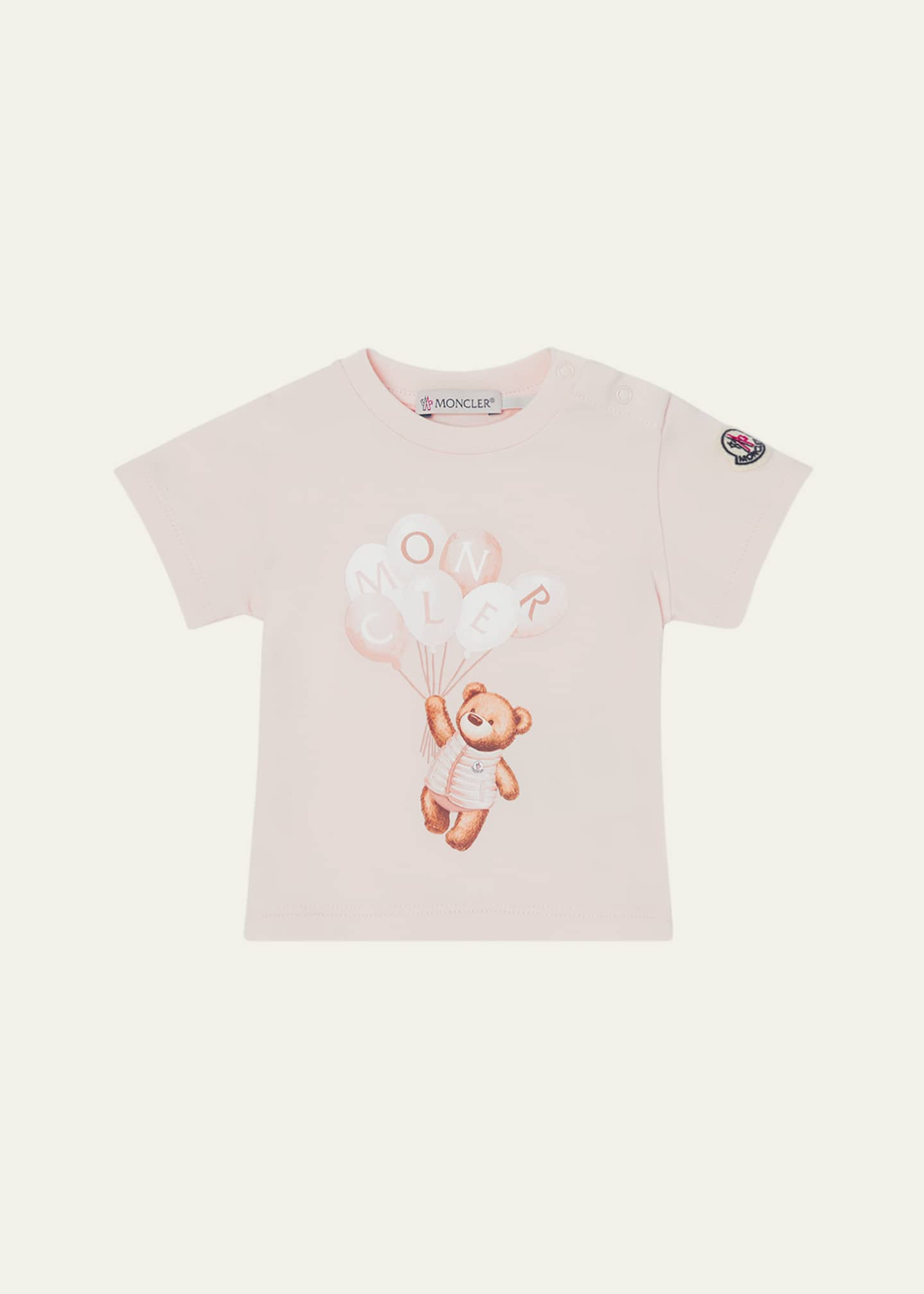 Moncler Girl's Bear with Balloons Graphic T-Shirt, Size 0M-18M Image 1 of 3