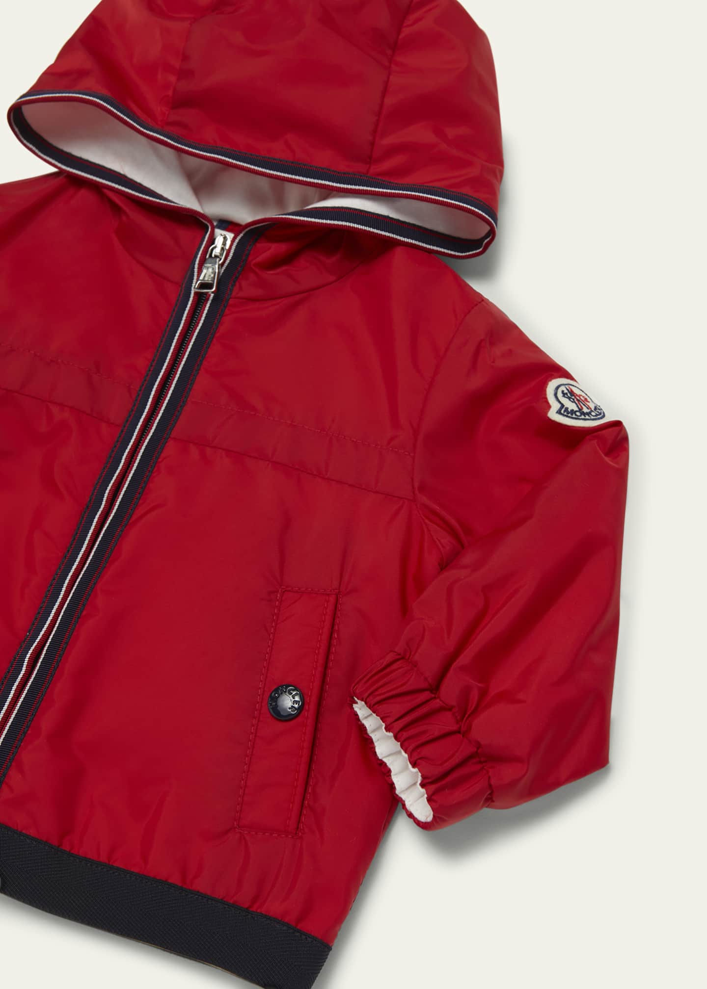 Moncler Boy's Anton Rain Jacket, Size 6M-3 Image 3 of 3