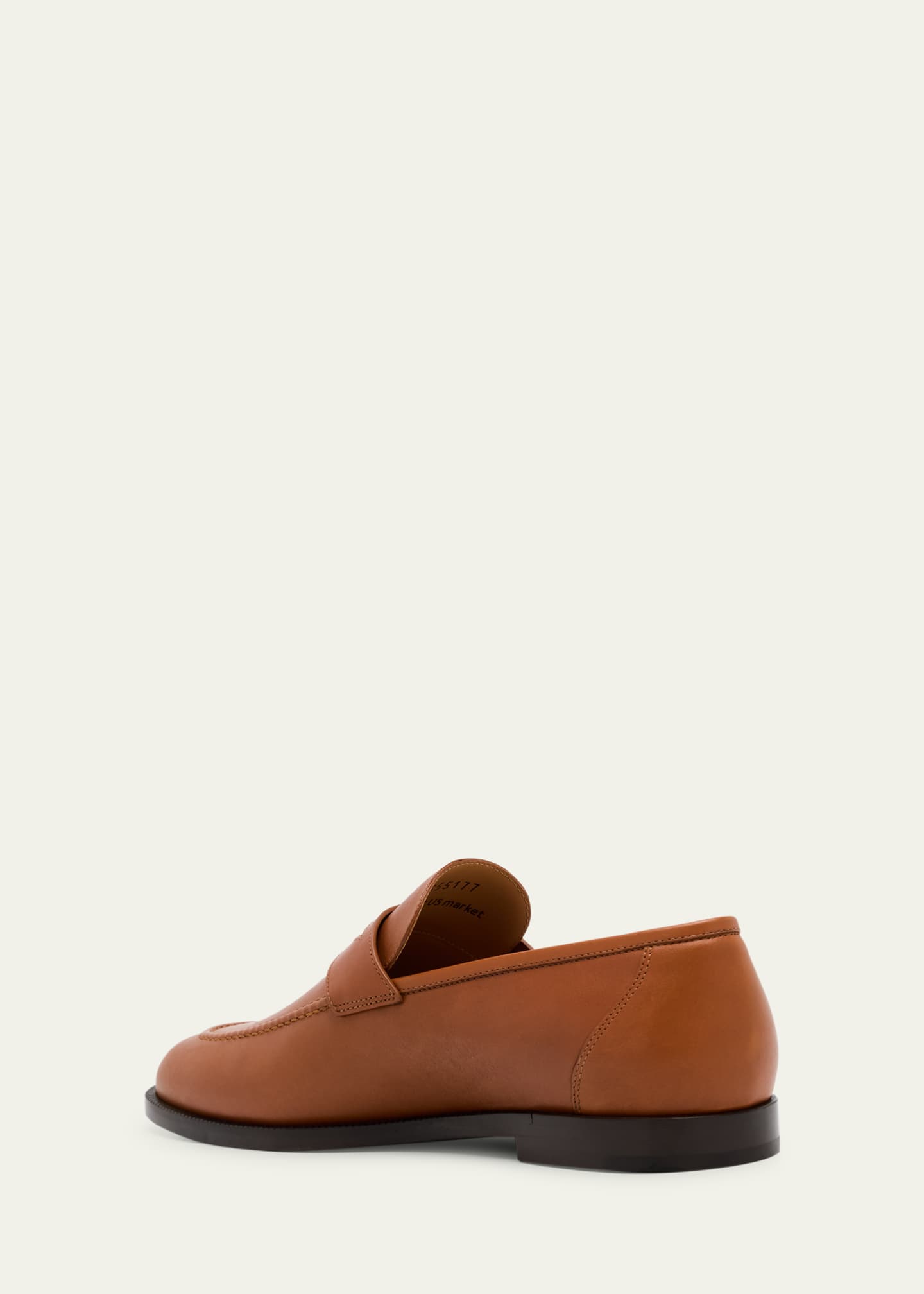 Loro Piana Sergio Leather Penny Loafers Image 4 of 6