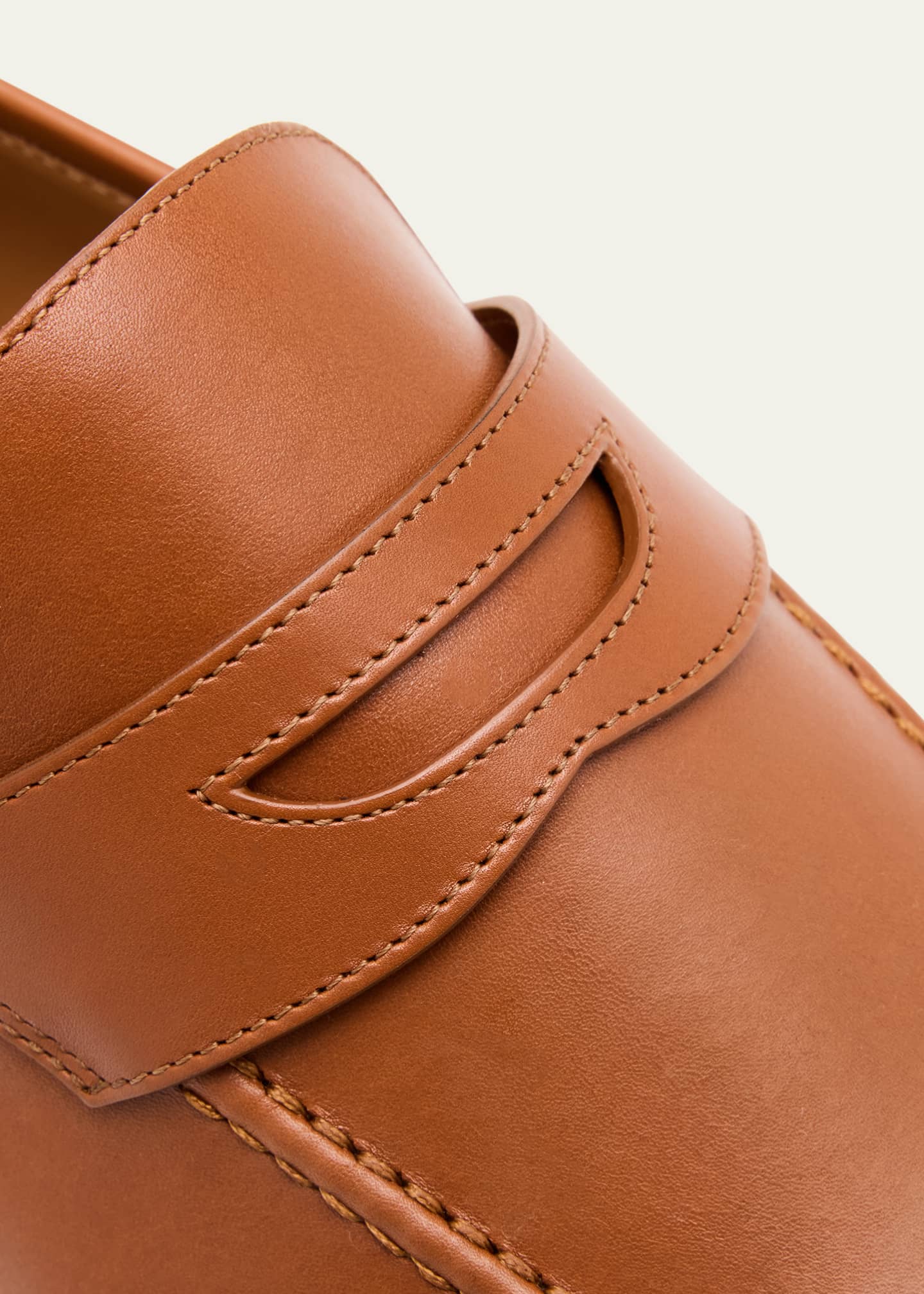 Loro Piana Sergio Leather Penny Loafers Image 5 of 6