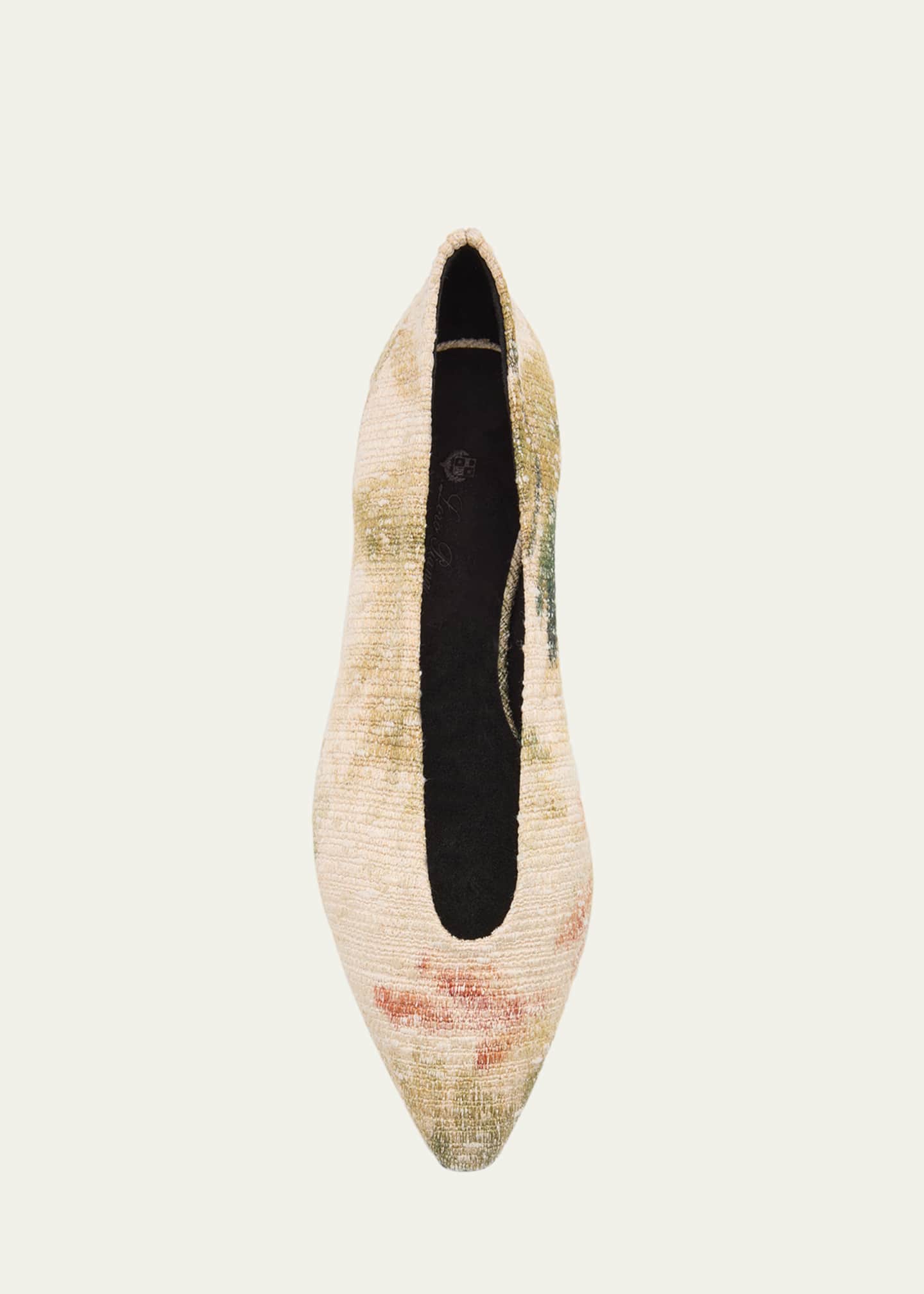 Loro Piana Rebecca Linen Ballerina Flats Image 4 of 4