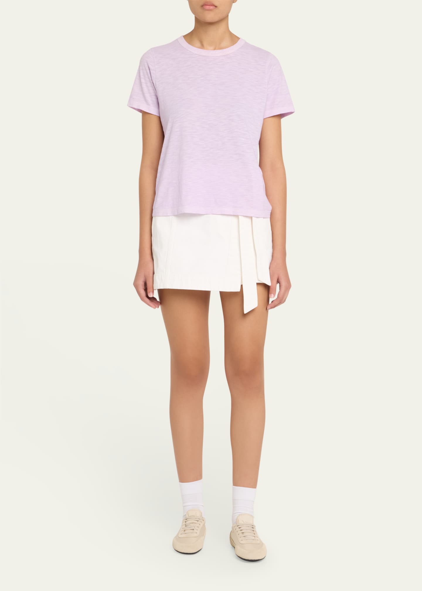 Veronica Beard Carla Crewneck Tee Image 2 of 5
