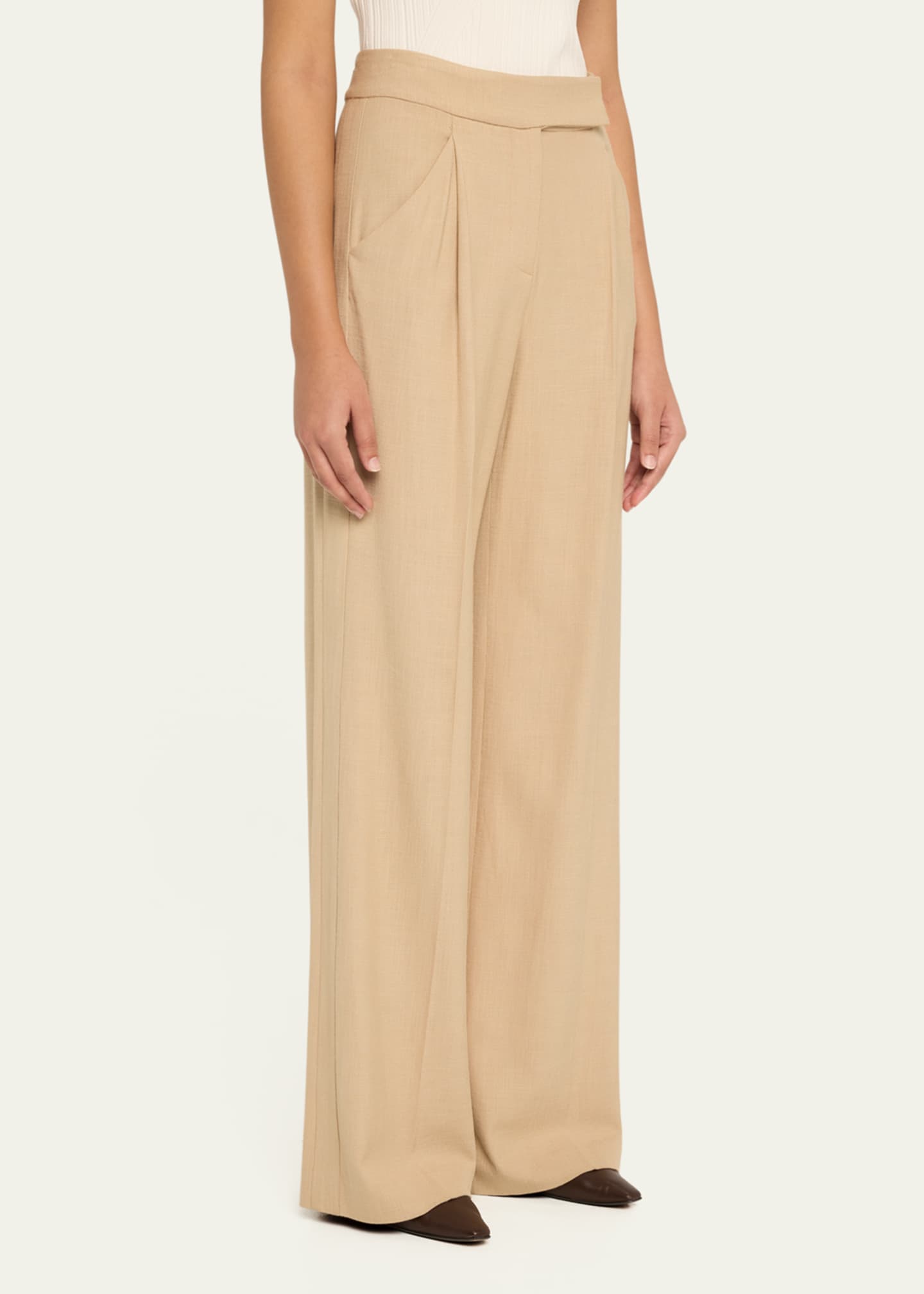 Veronica Beard Marbeau Wide-Leg Pants Image 4 of 5