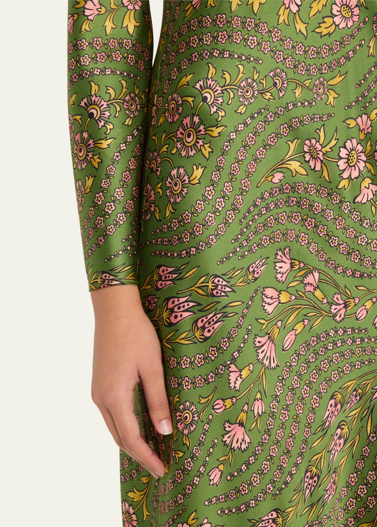 Veronica Beard Gemma Floral Long-Sleeve Maxi Dress Image 5 of 5